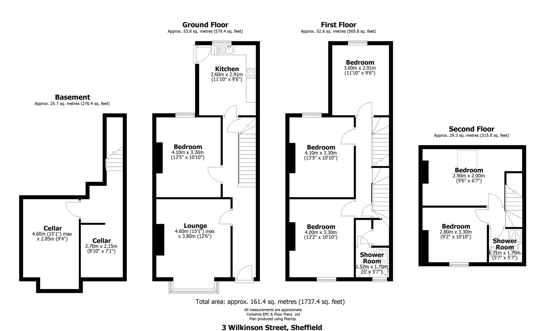 Wilkinson Street, Sheffield floorplan