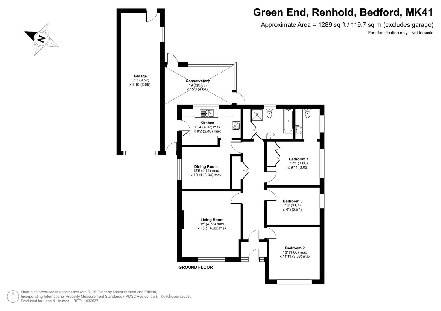 28, Green End, Bedford floorplan