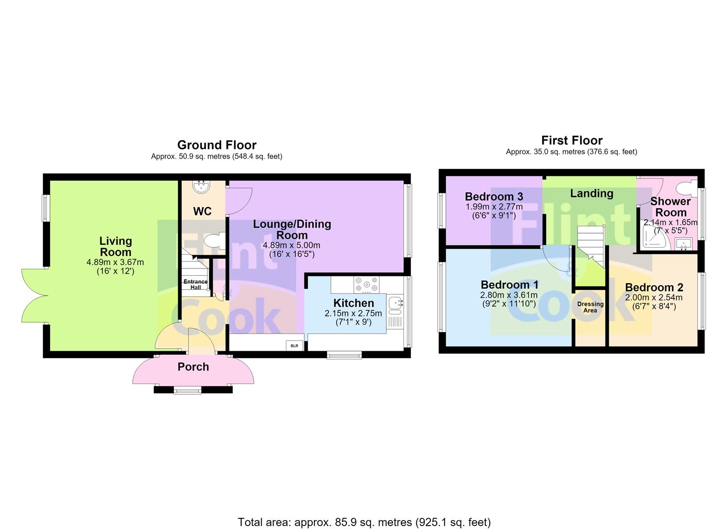 72, Bonington Drive, Hereford floorplan