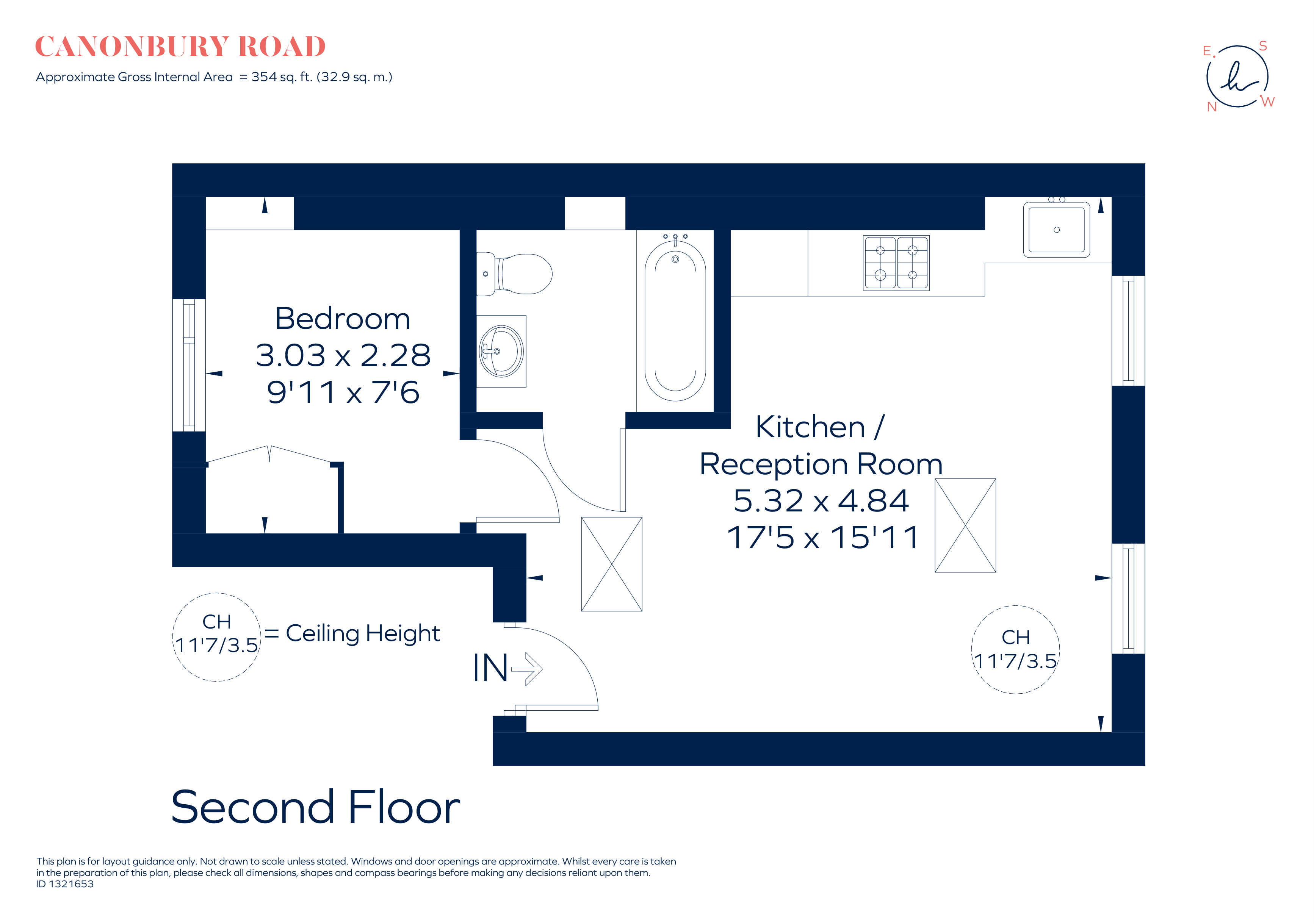 16c, Canonbury Road, London floorplan