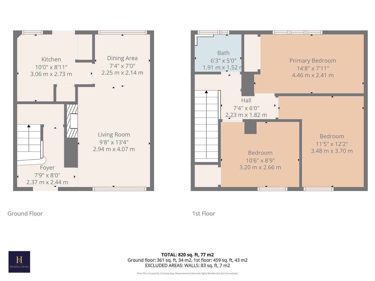 7, Coronation Crescent, Larkhall floorplan