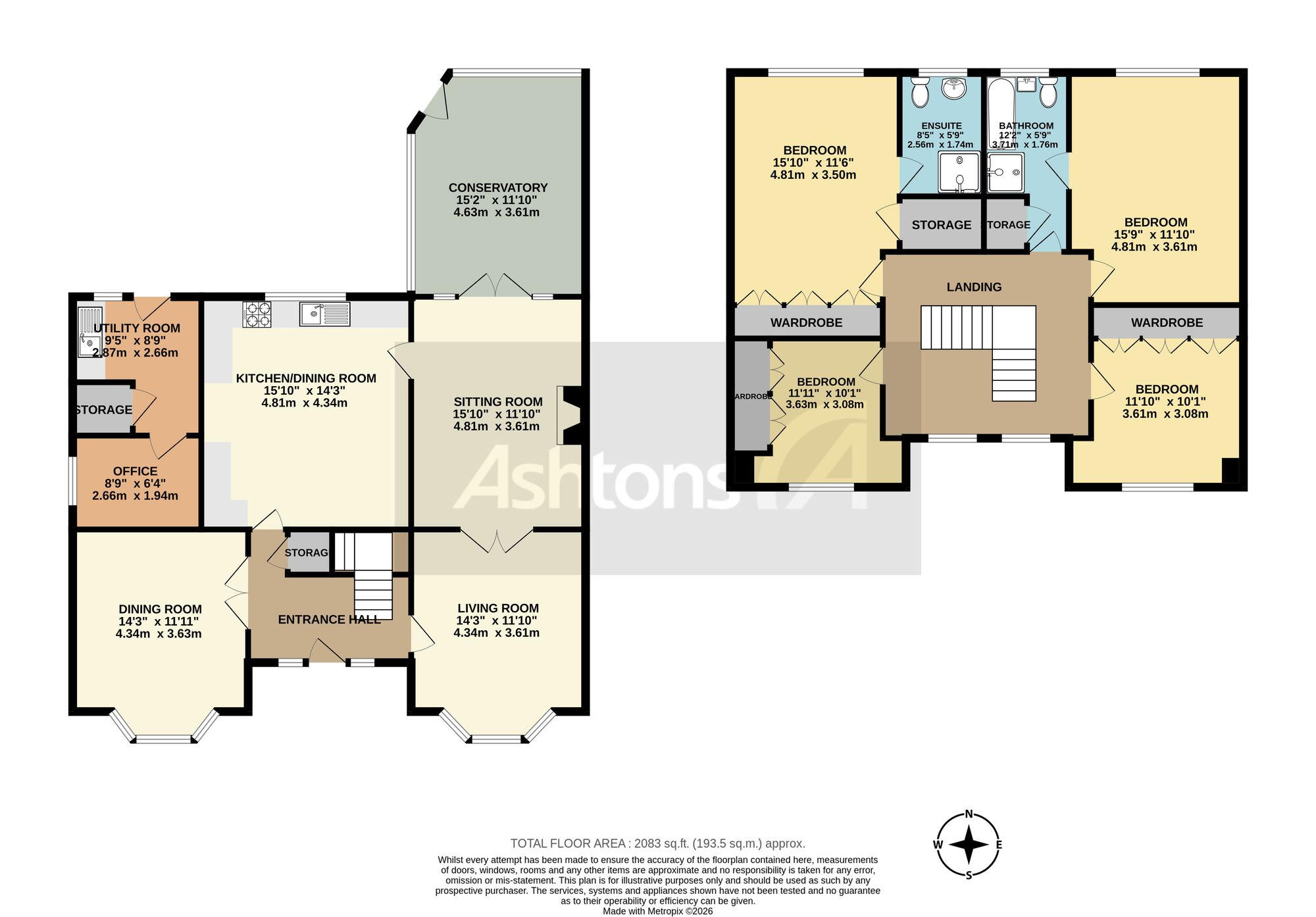 95 Heath Lane, Warrington floorplan