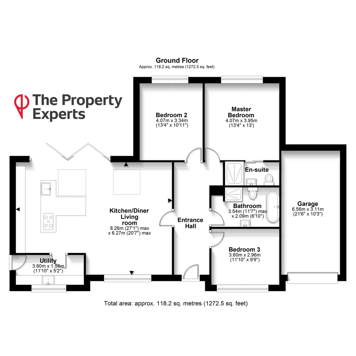 Rozelle, Tenbury Road, Rock floorplan