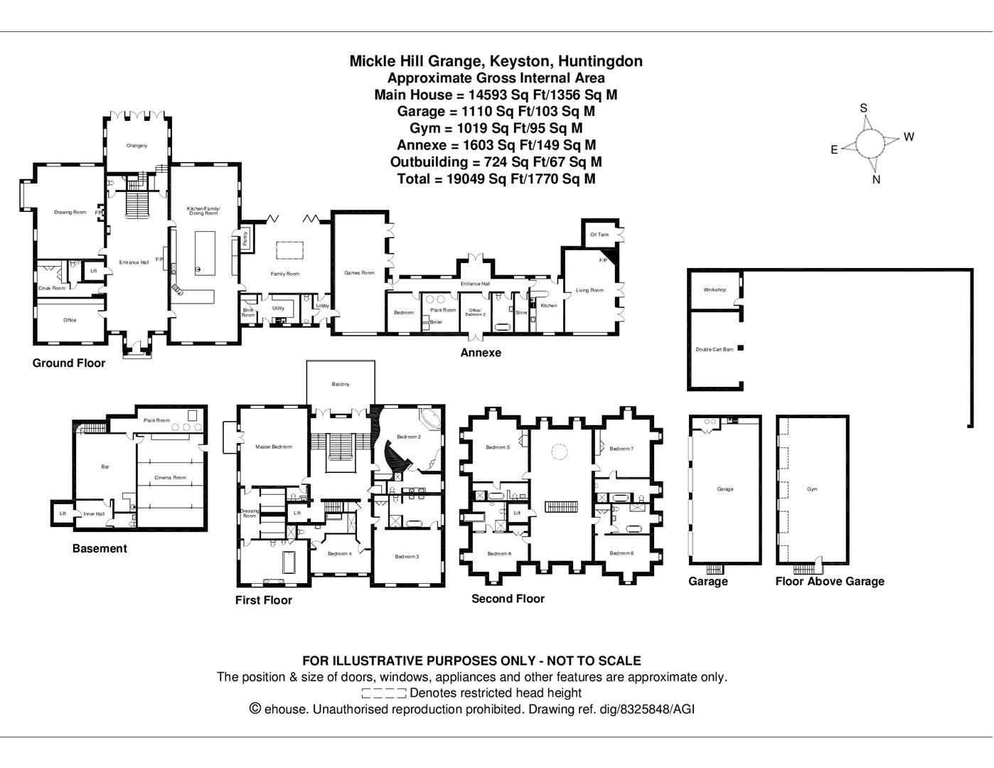 Keyston, Huntingdon, Cambridgeshire PE28, 8 bedroom detached house for