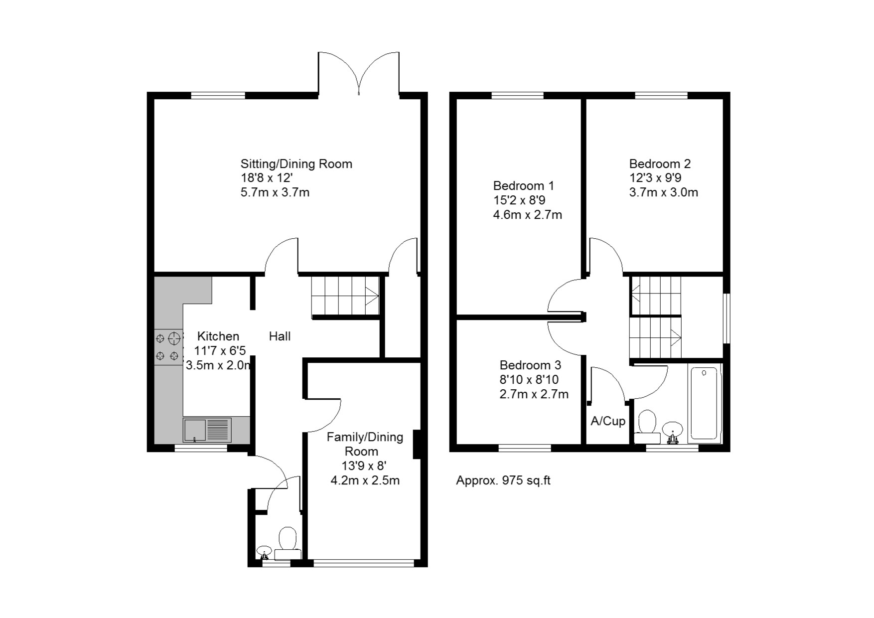 3 Bedrooms Semi-detached house for sale in Oakwood Close, Midhurst GU29