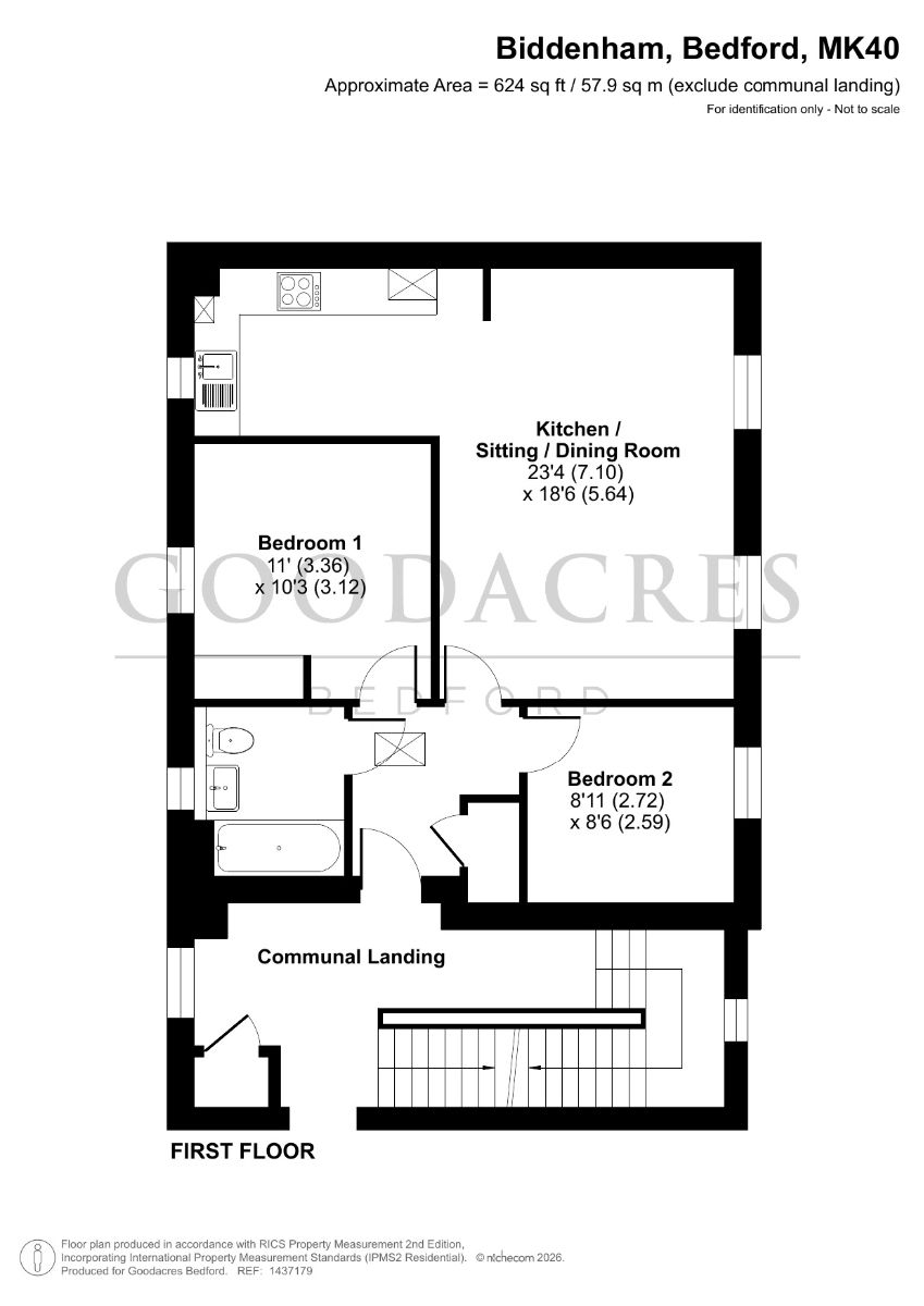 Plot 24, The Cardington, Biddenham Park, Bedford floorplan