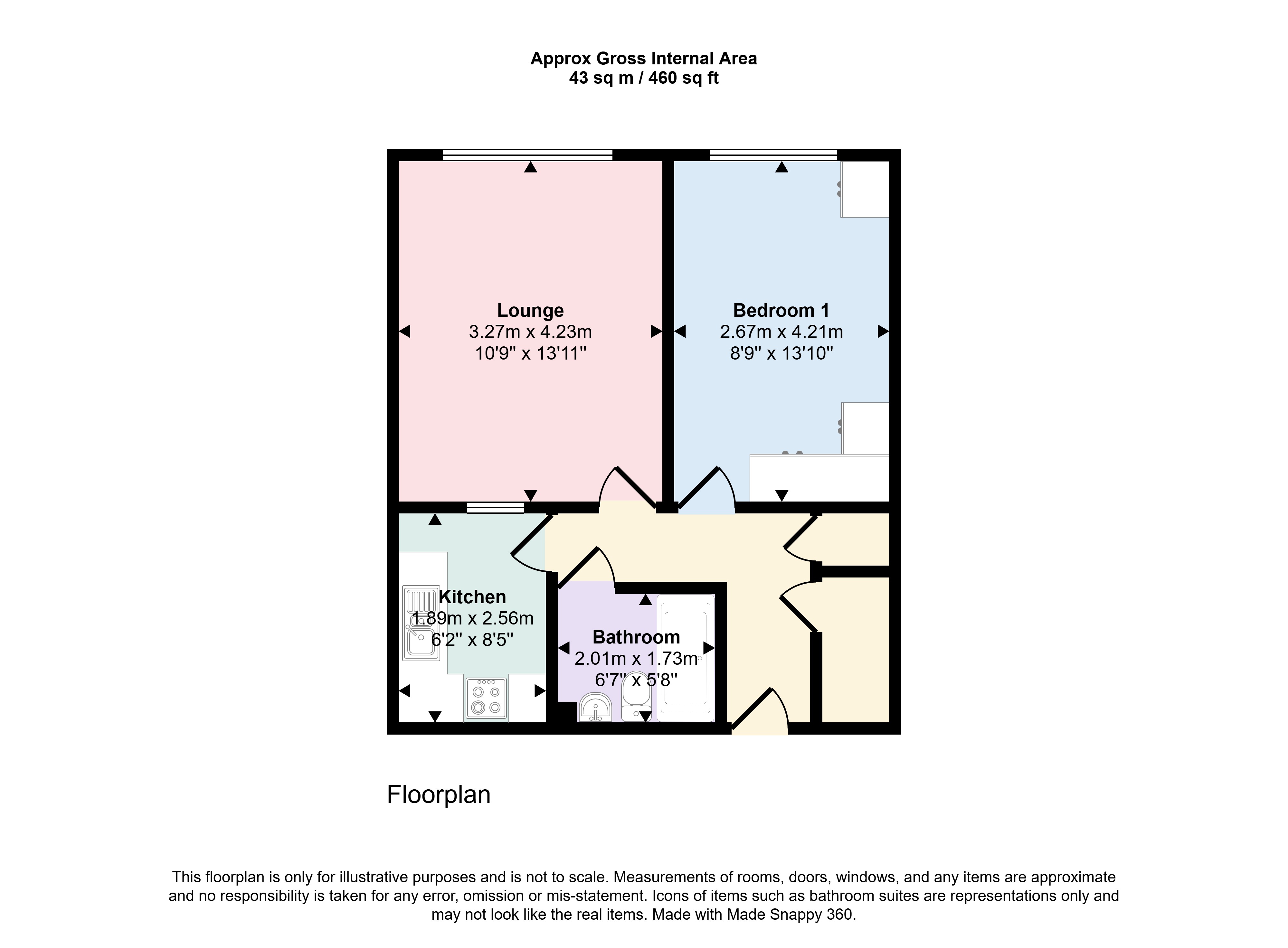 7 Andover Lodge, 94-98, Parkstone Road, Dorset floorplan