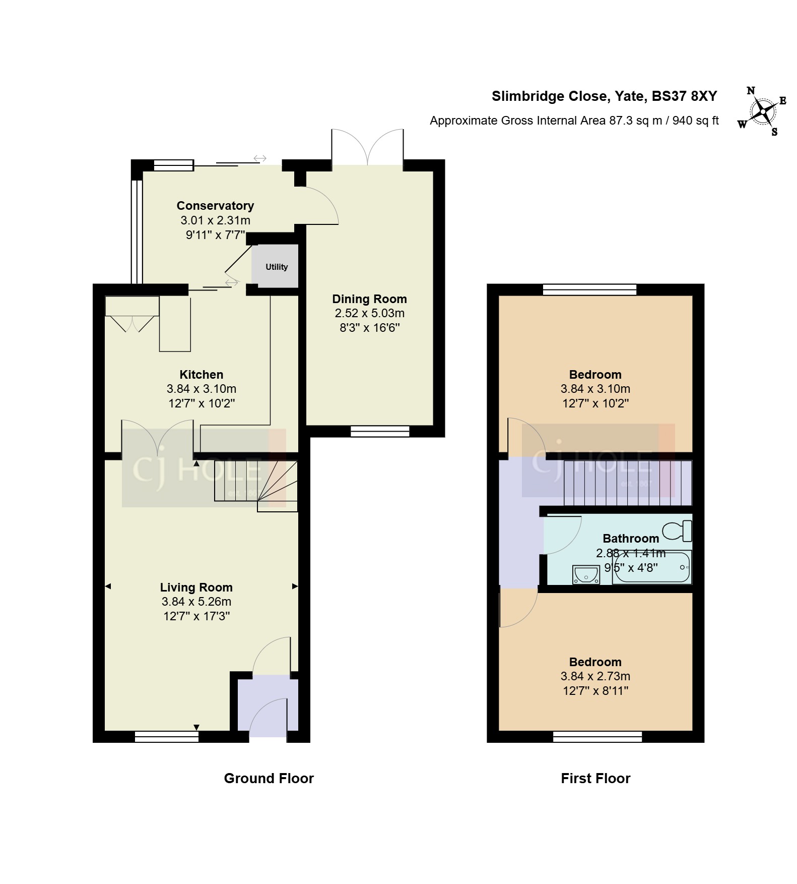41, Slimbridge Close, Bristol floorplan