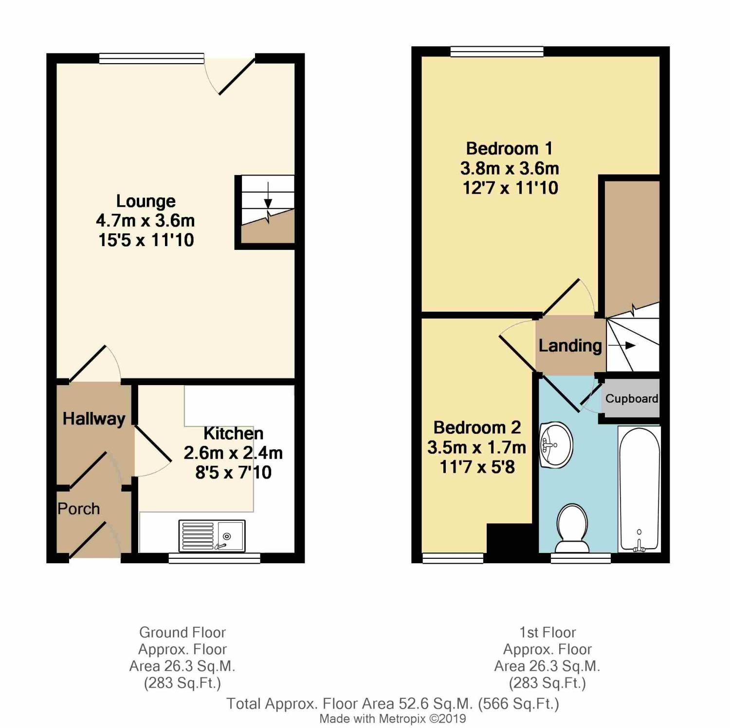 2 Bedrooms Terraced house for sale in Moorthorpe Way, Owlthorpe, Sheffield, South Yorkshire S20