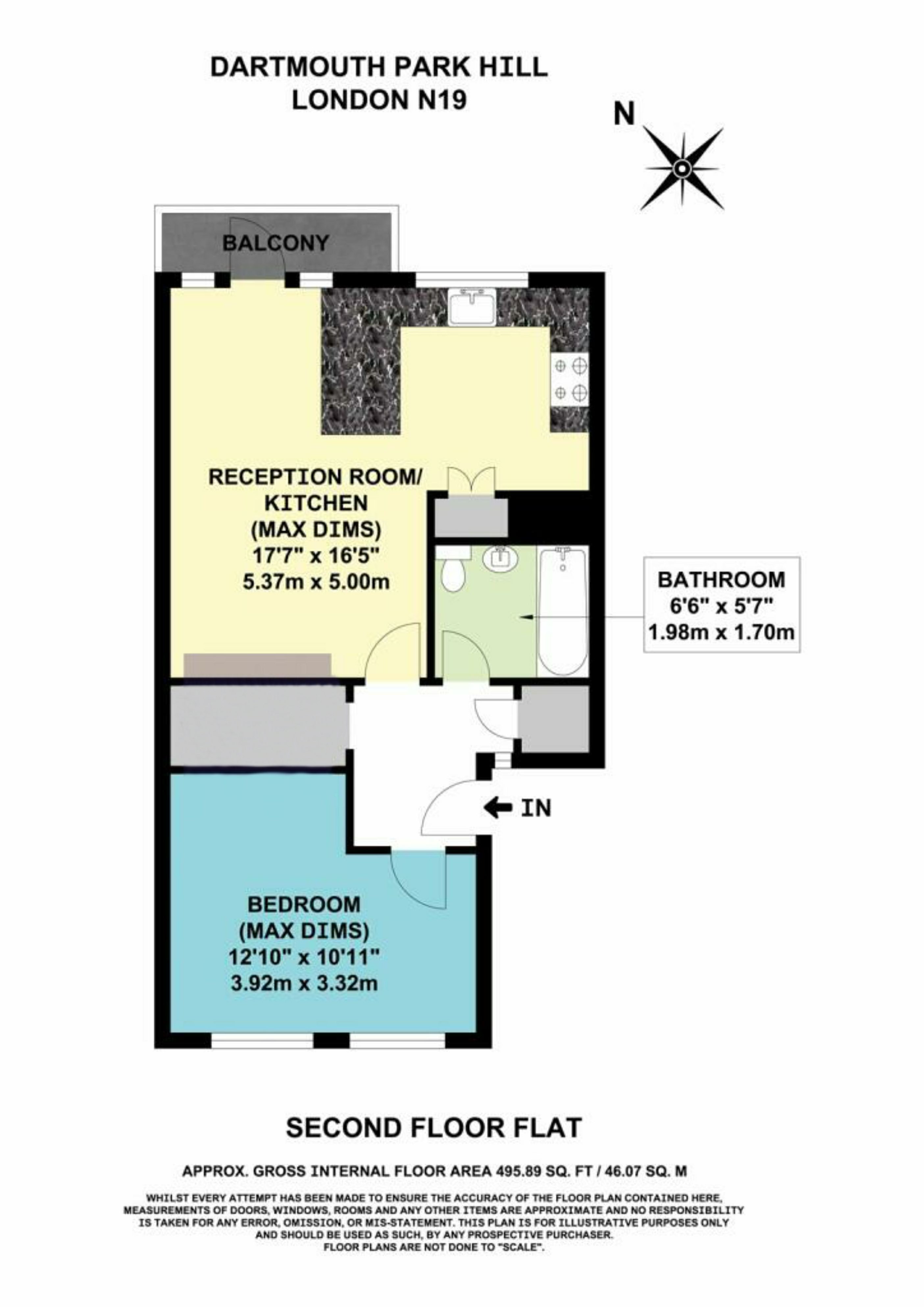93 Dartmouth Park Hill, Archway floorplan