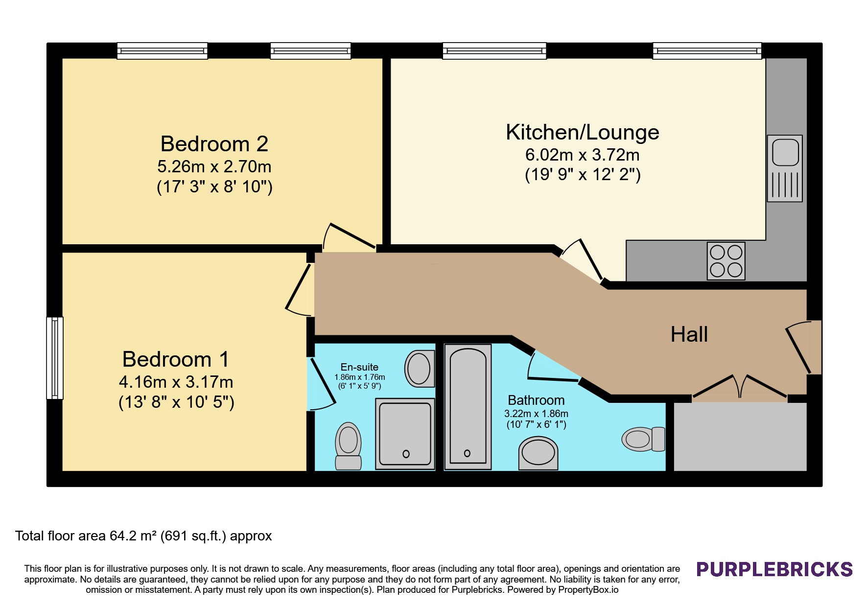 Apartment 5/Lime Court, 208 Hagley Road, Birmingham floorplan