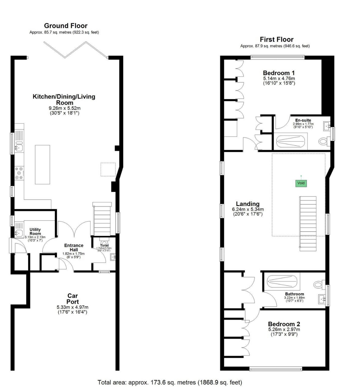 94, North End, Royston floorplan