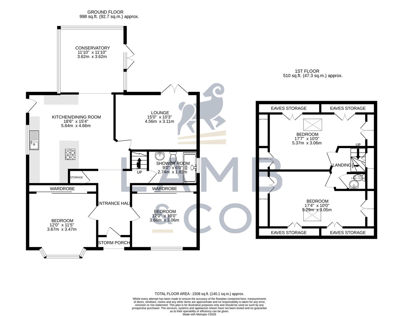 48, Landermere Road, Thorpe-Le-Soken floorplan