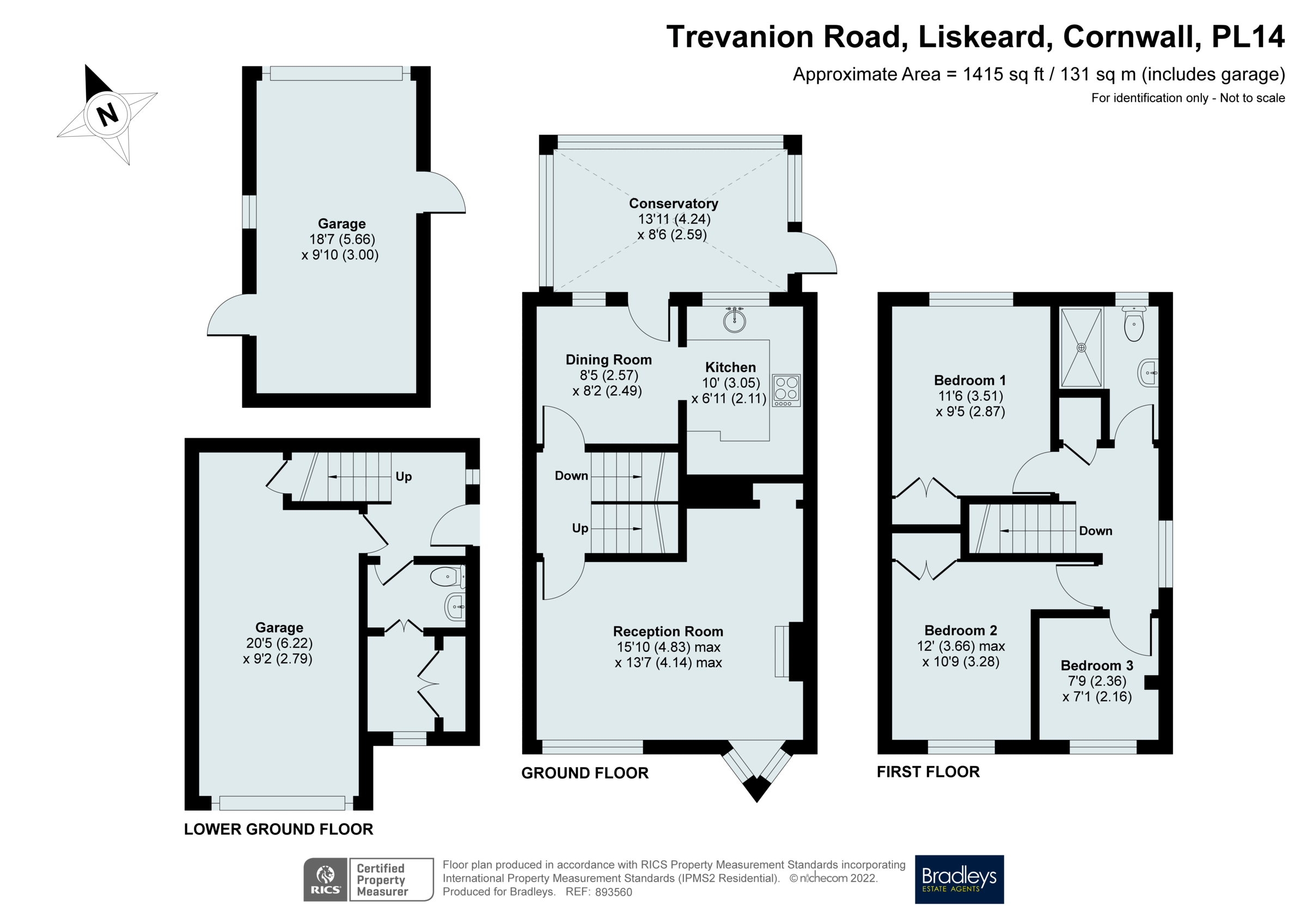 Trevanion Road, Liskeard, Cornwall PL14, 3 bedroom terraced house for sale 62395097