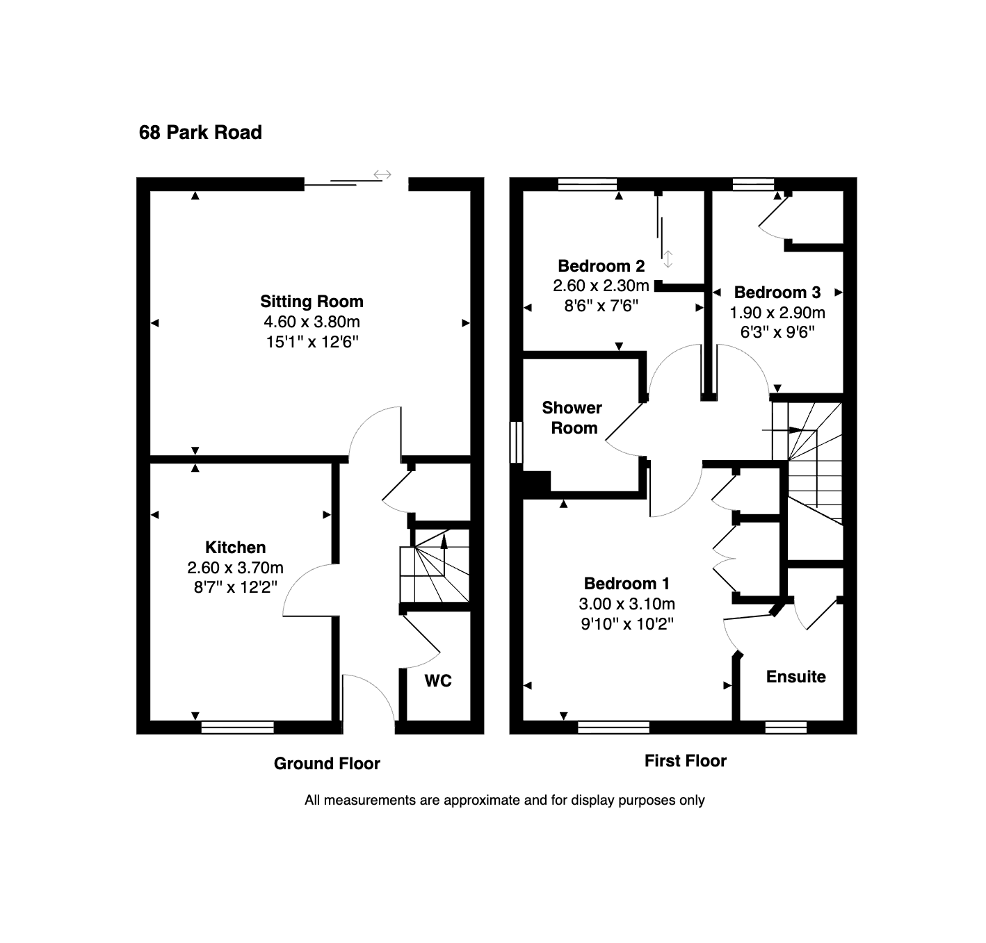 68, Park Road, Falkirk floorplan