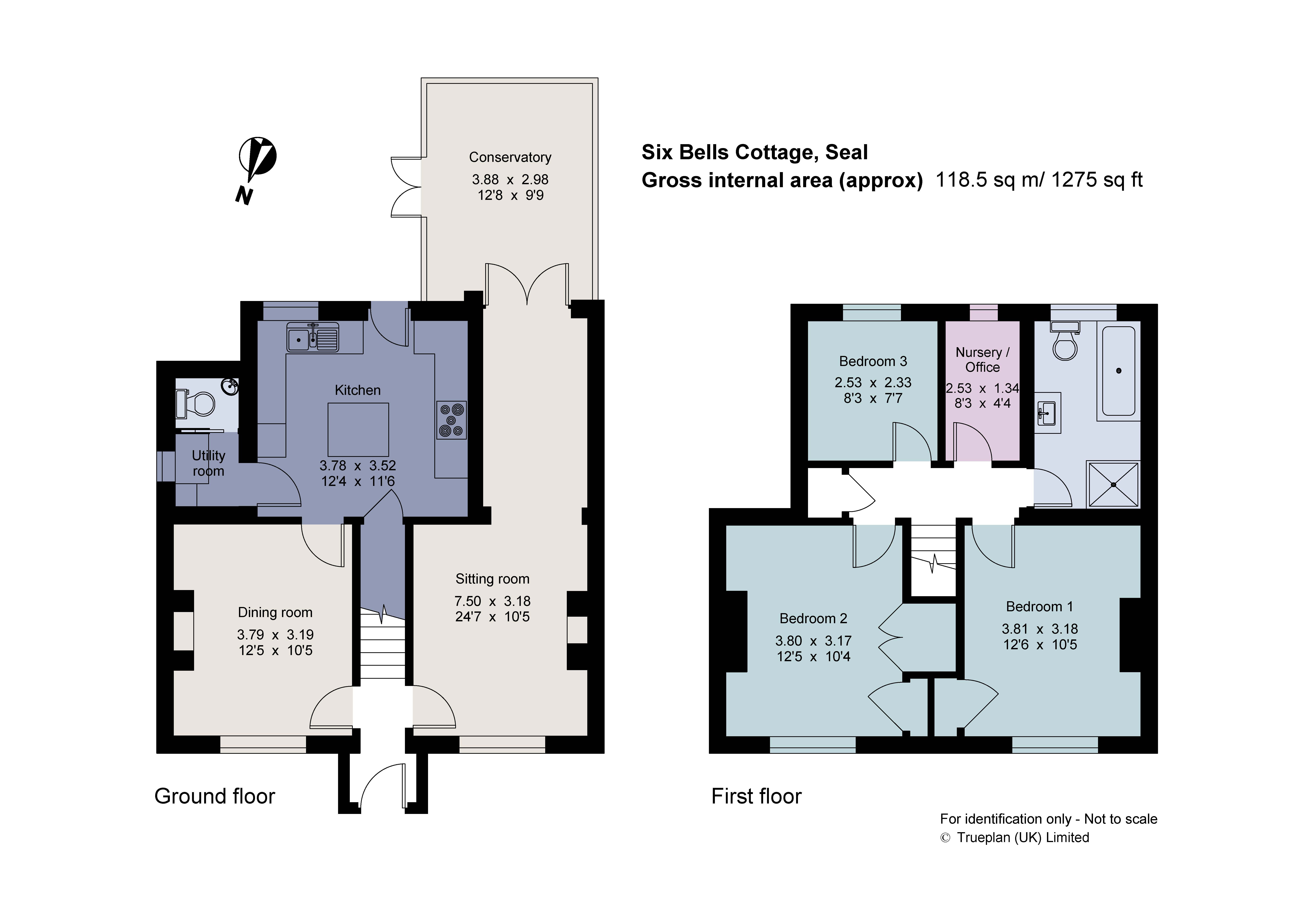 Six Bells Cottage,, Church Road, Sevenoaks floorplan