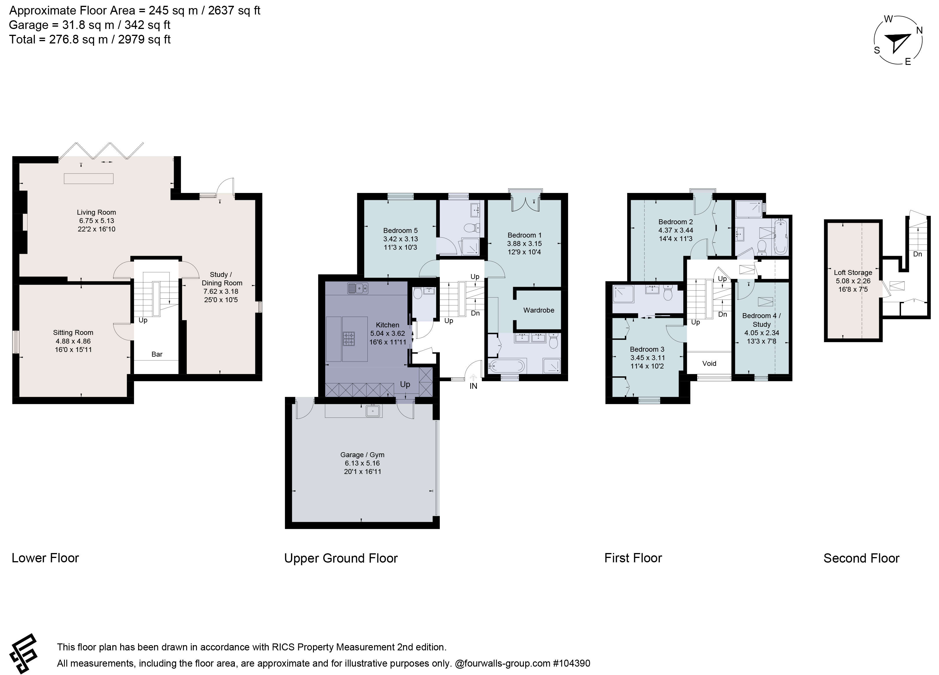 Rowardennan,, Darlington Road, Somerset floorplan
