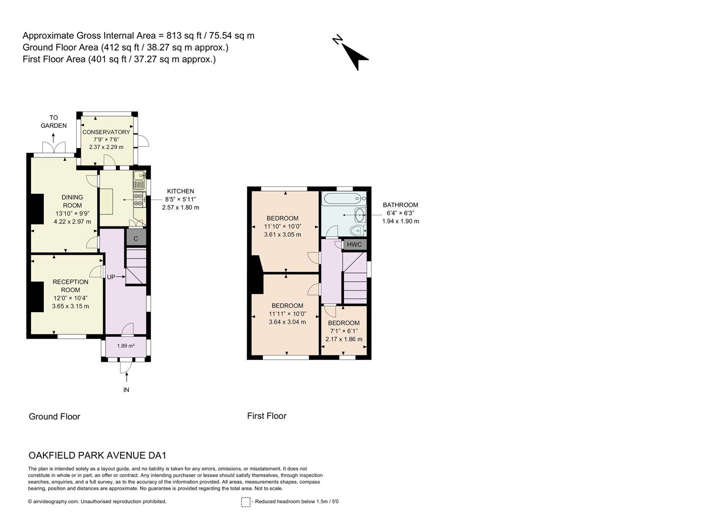 55, Oakfield Park Road, Wilmington floorplan