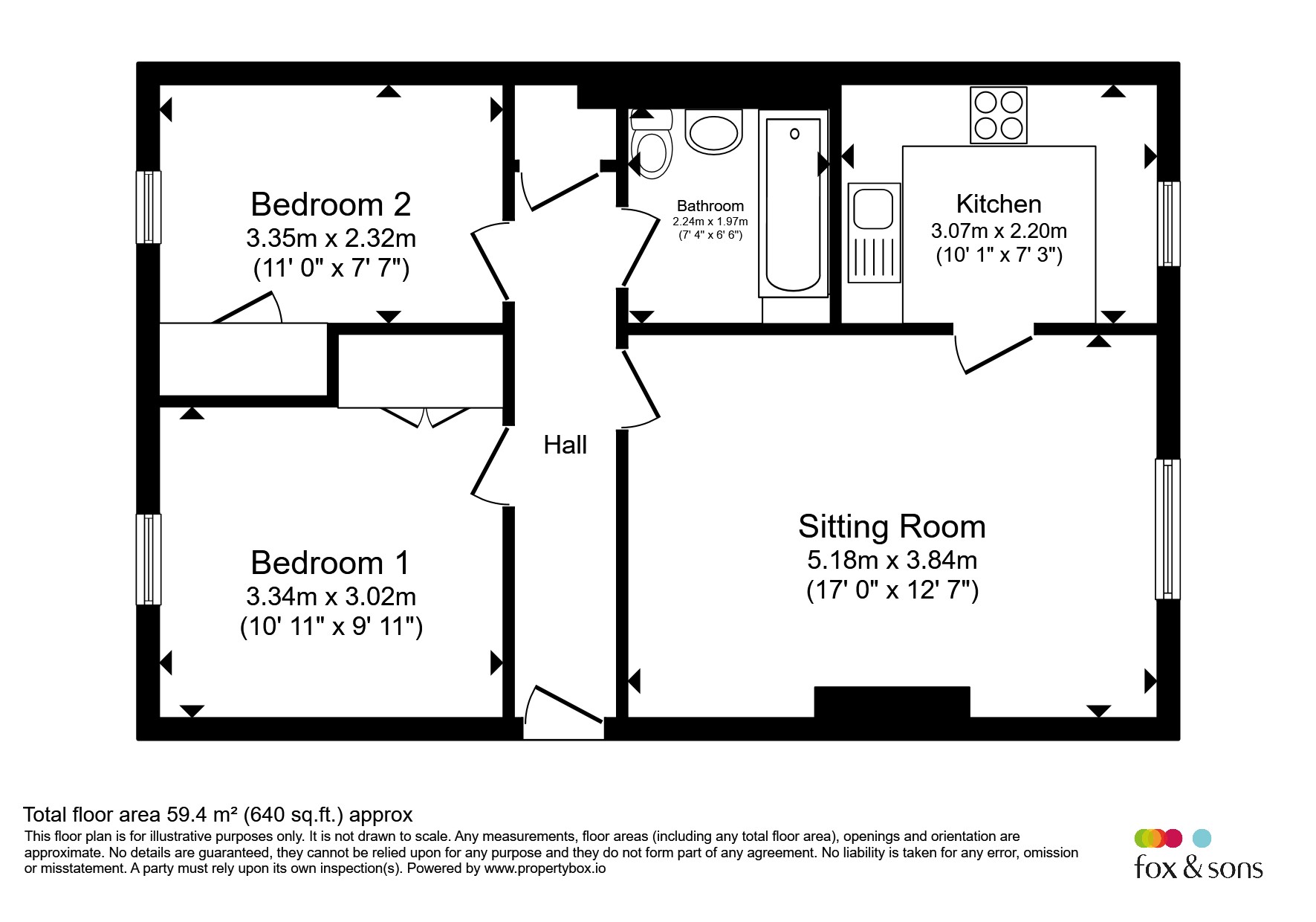 Flat 11, Brighton floorplan