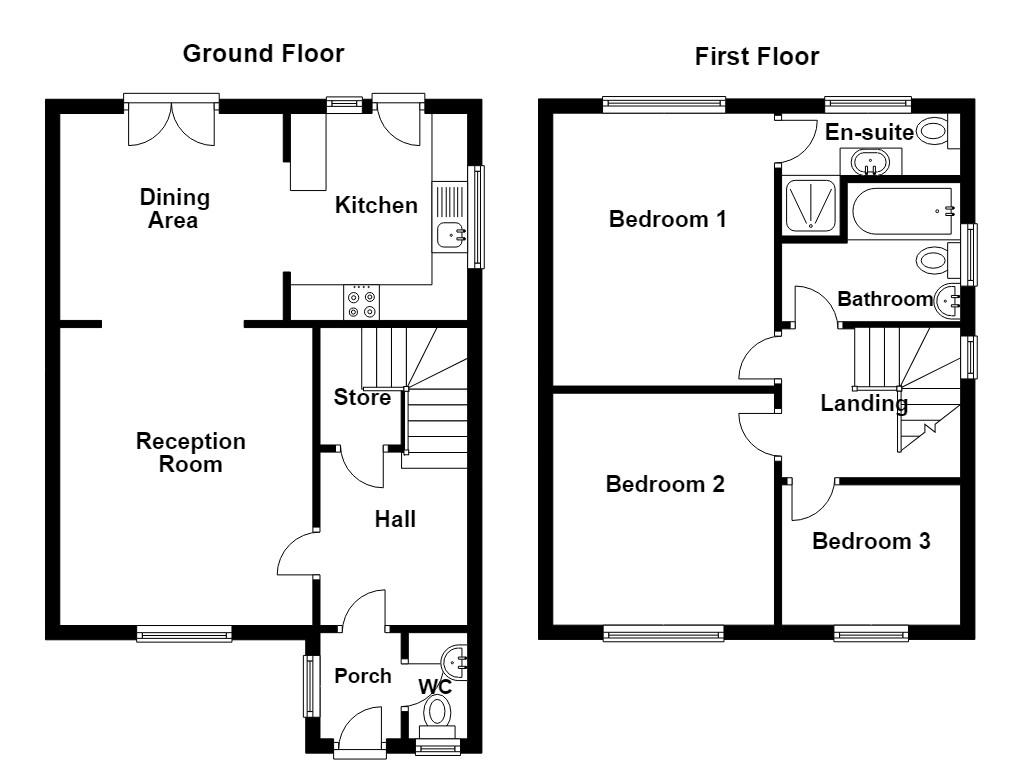 23, Old Hall Drive, Accrington floorplan