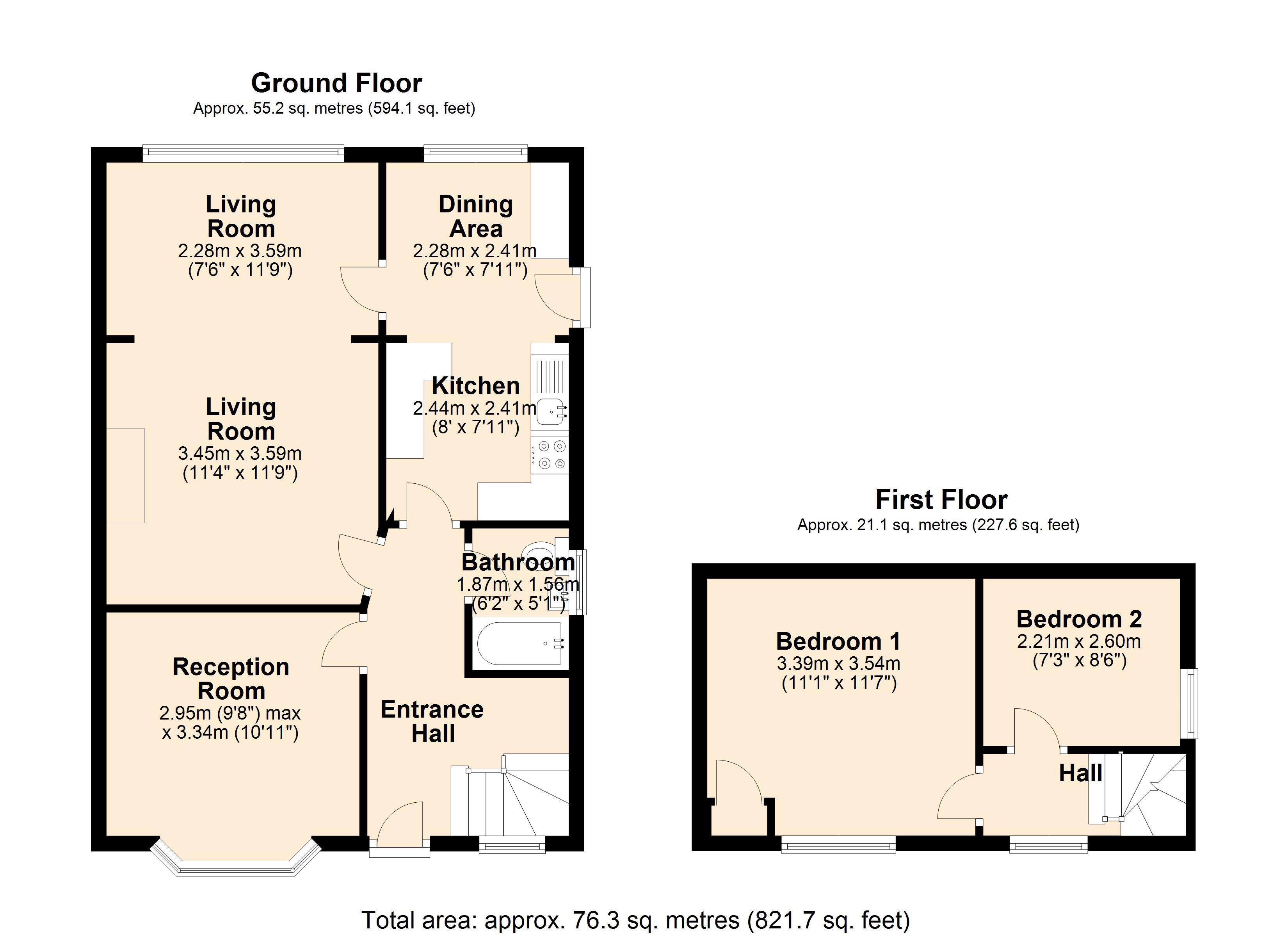 2 Bedrooms Bungalow for sale in Valley Road, Thornhill, Dewsbury WF12