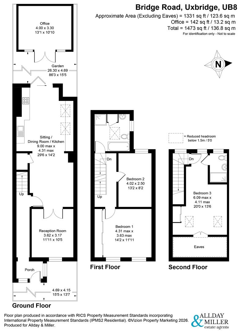30, Bridge Road, Uxbridge floorplan