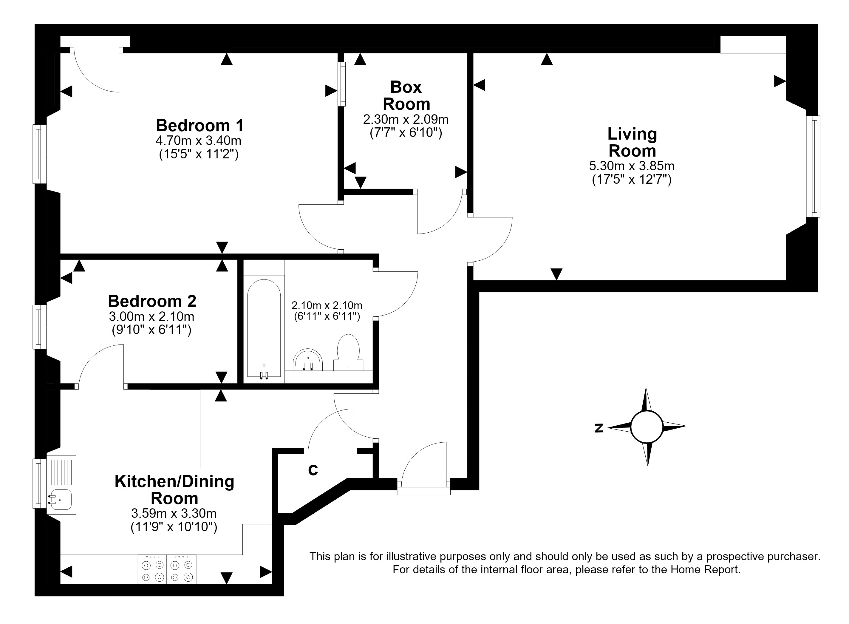 Panmure Place, West End, Edinburgh floorplan