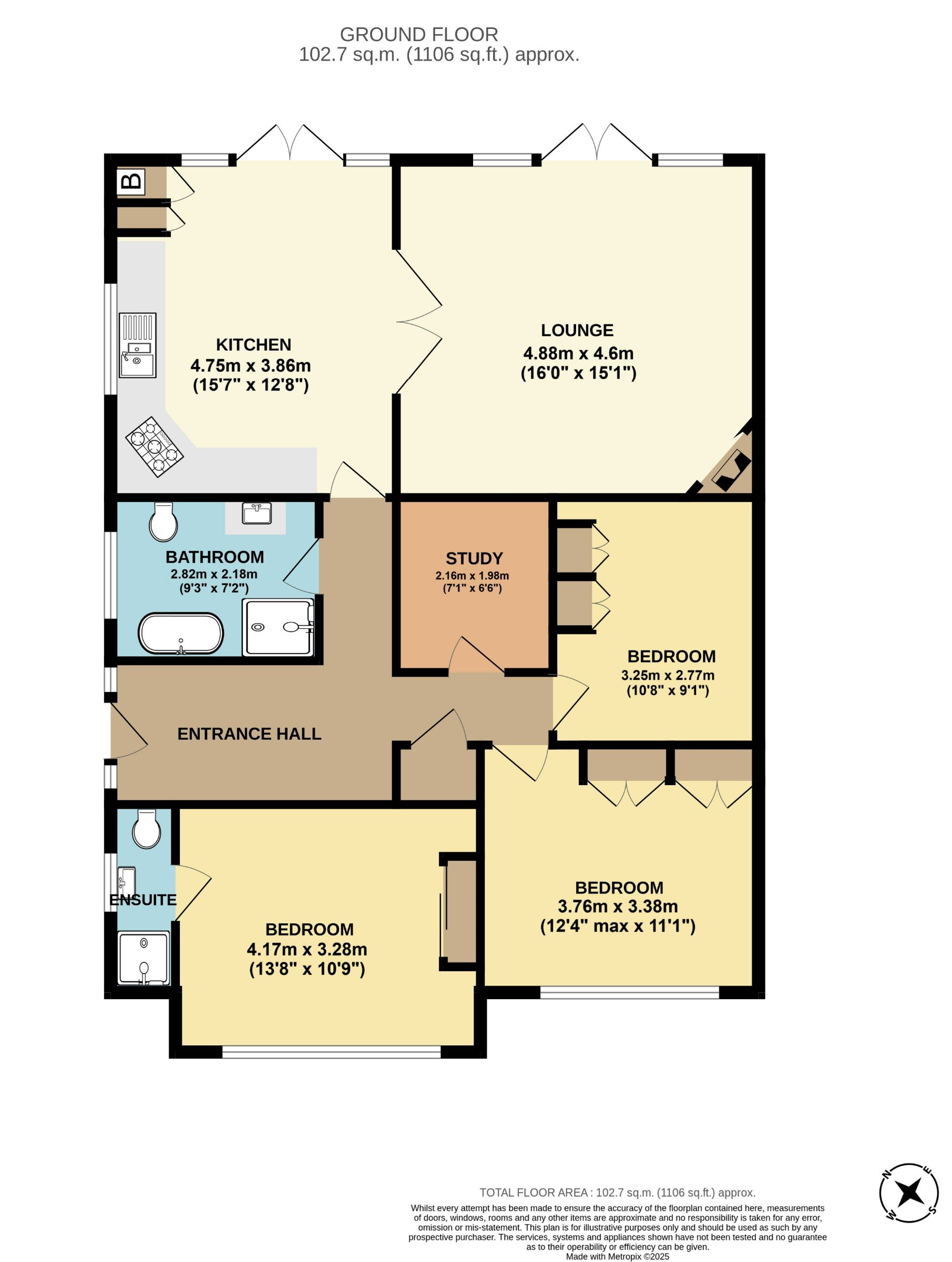 42 Peters Crescent, Paignton floorplan