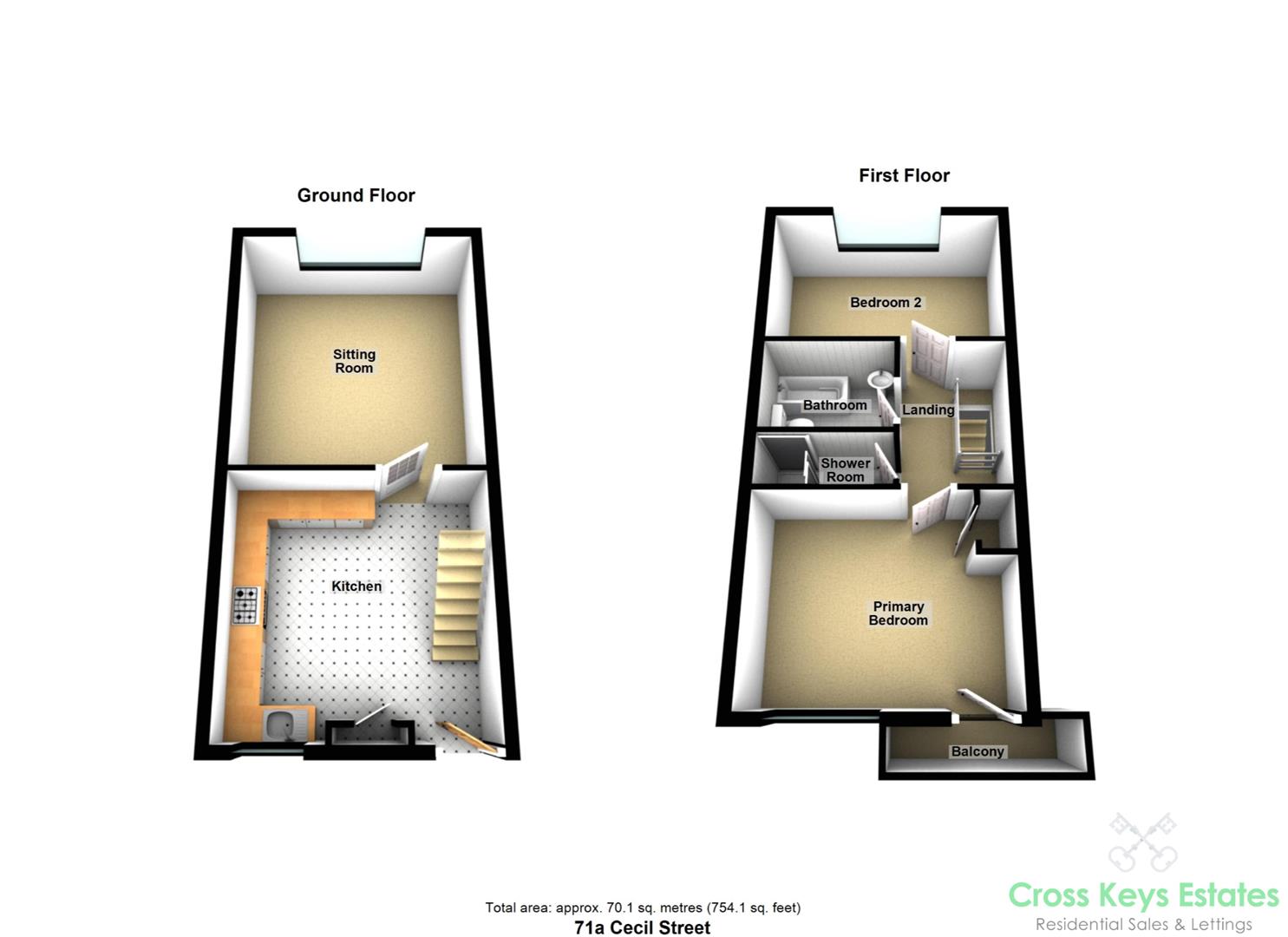 Cecil Street, Stonehouse floorplan