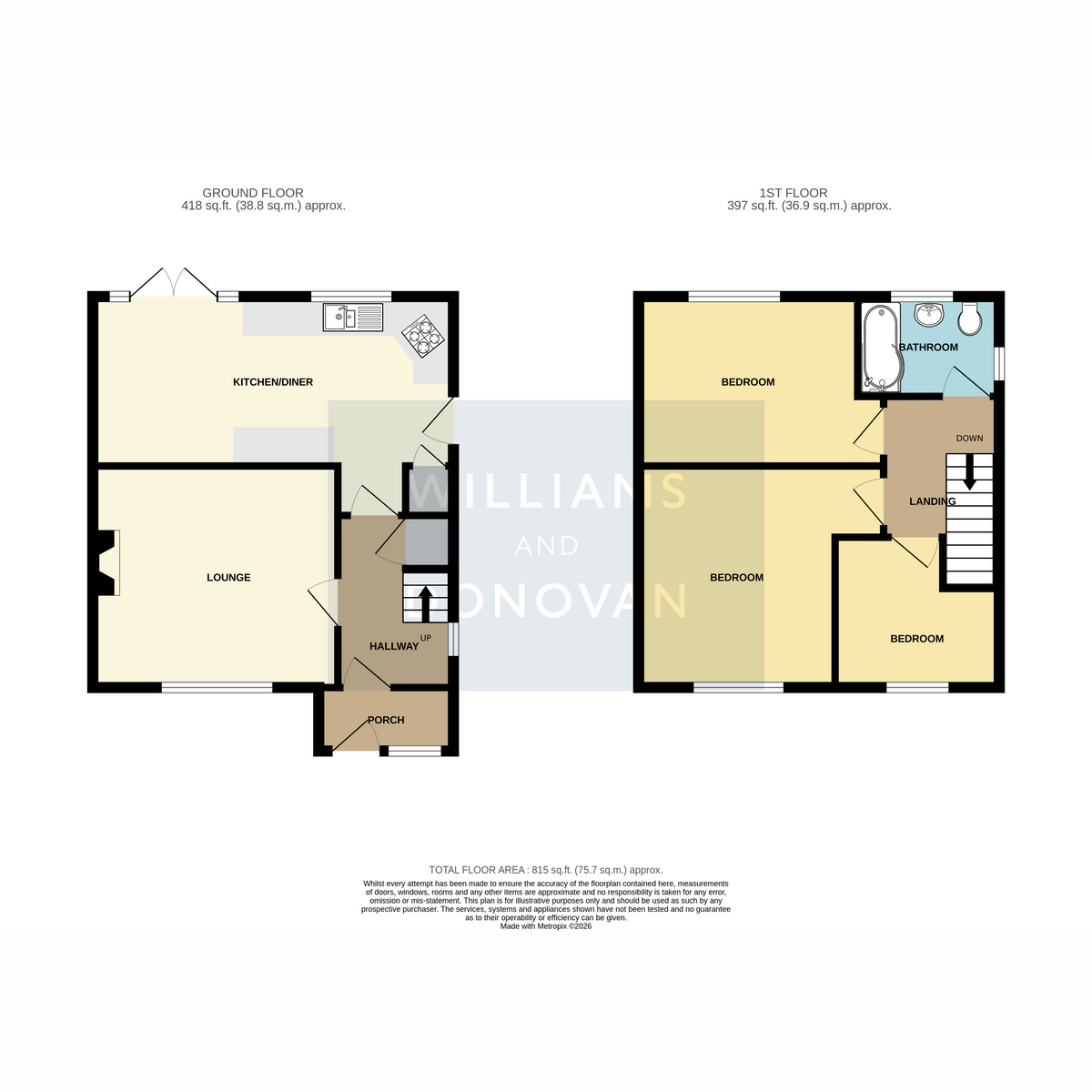 17, Merrivale, South Benfleet floorplan