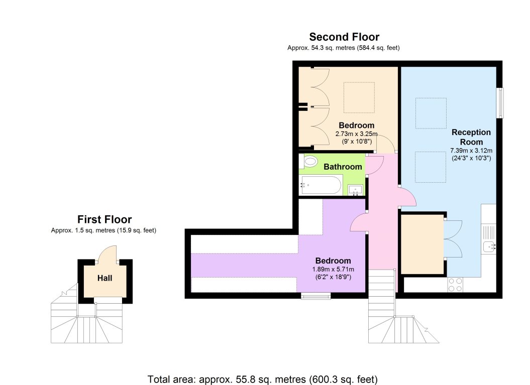 2 Bedrooms Flat to rent in Ossulton Way, London N2