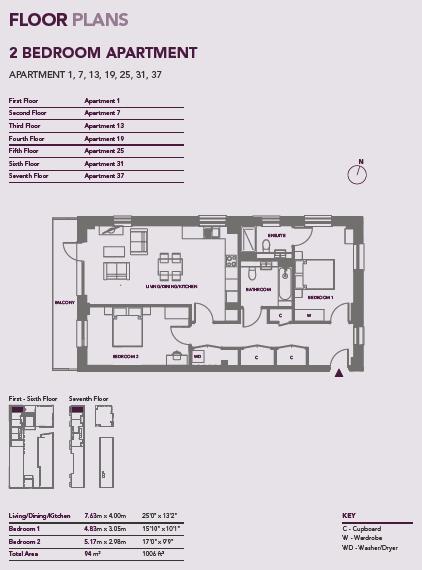 25 Devlin House, Corbet Gardens, London floorplan