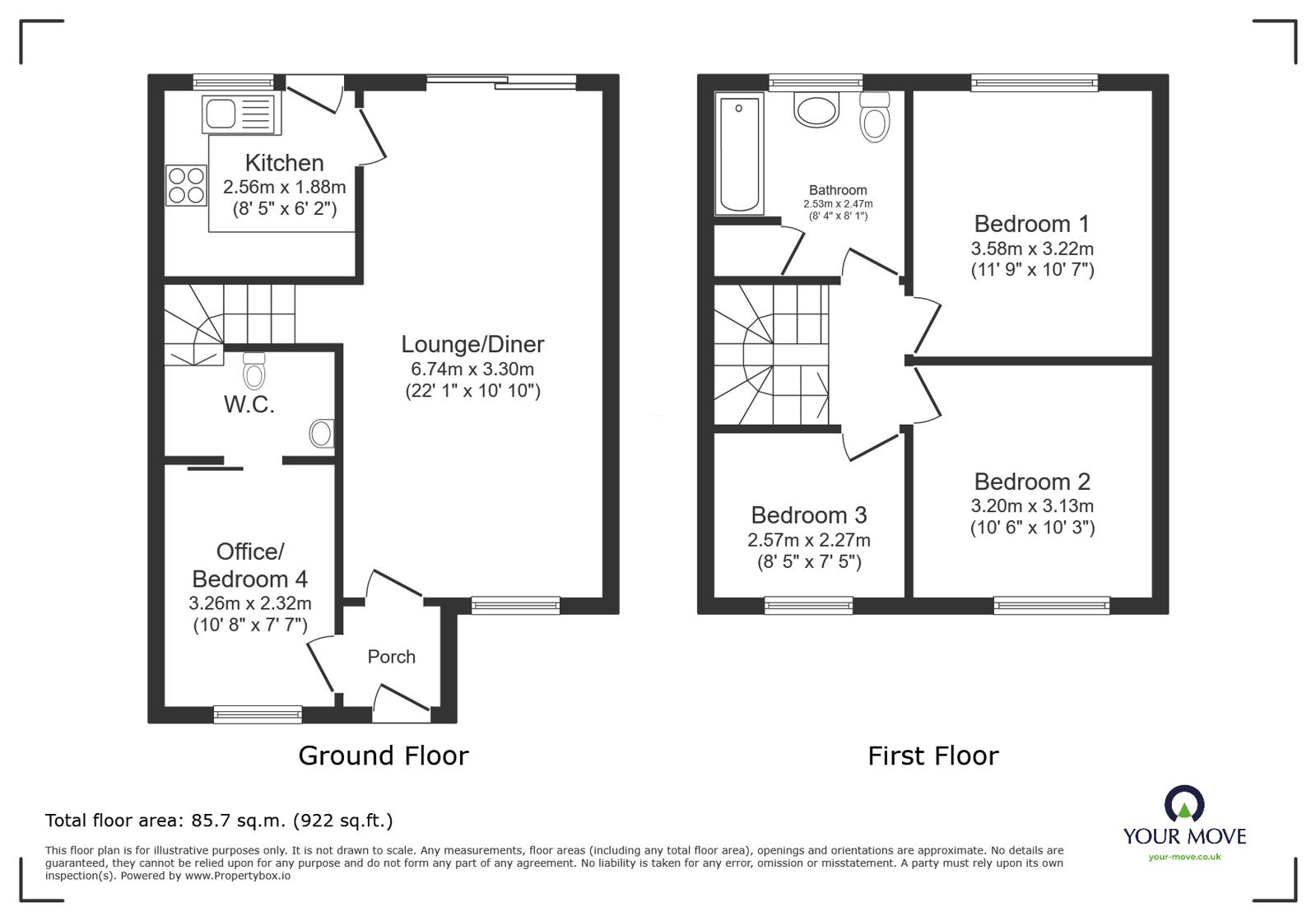 33, Landseer Drive, Leicestershire floorplan
