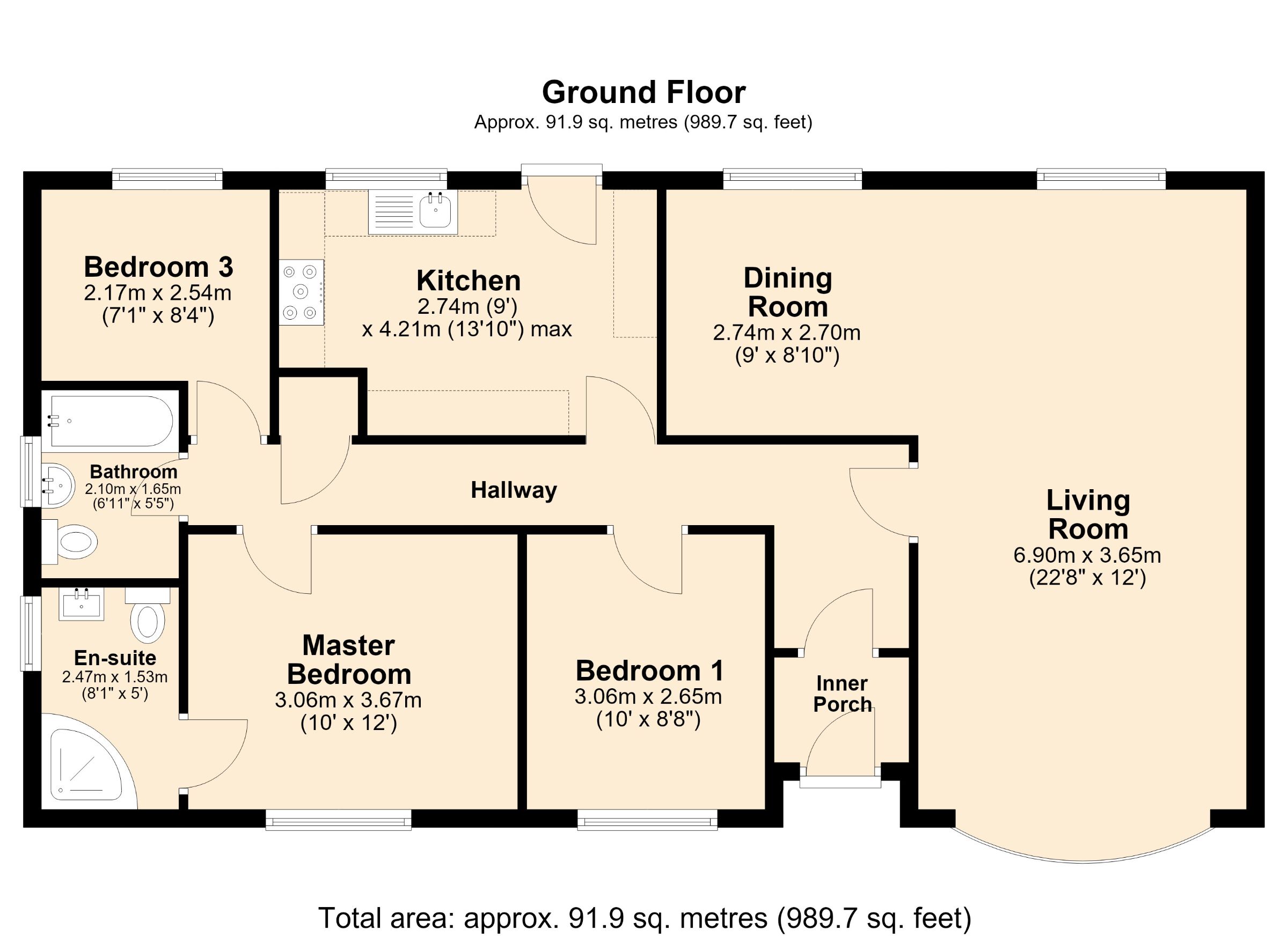 7 Field Close, Coalville floorplan