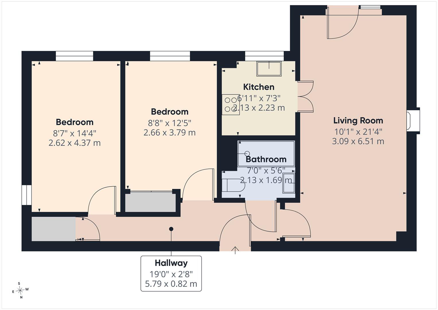 Flat 15 Reynard Court, Foxley Lane, Purley floorplan