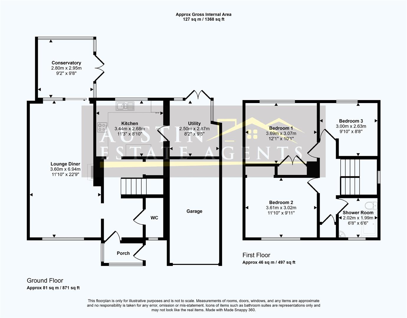 3, Clarendon Avenue, Weymouth floorplan