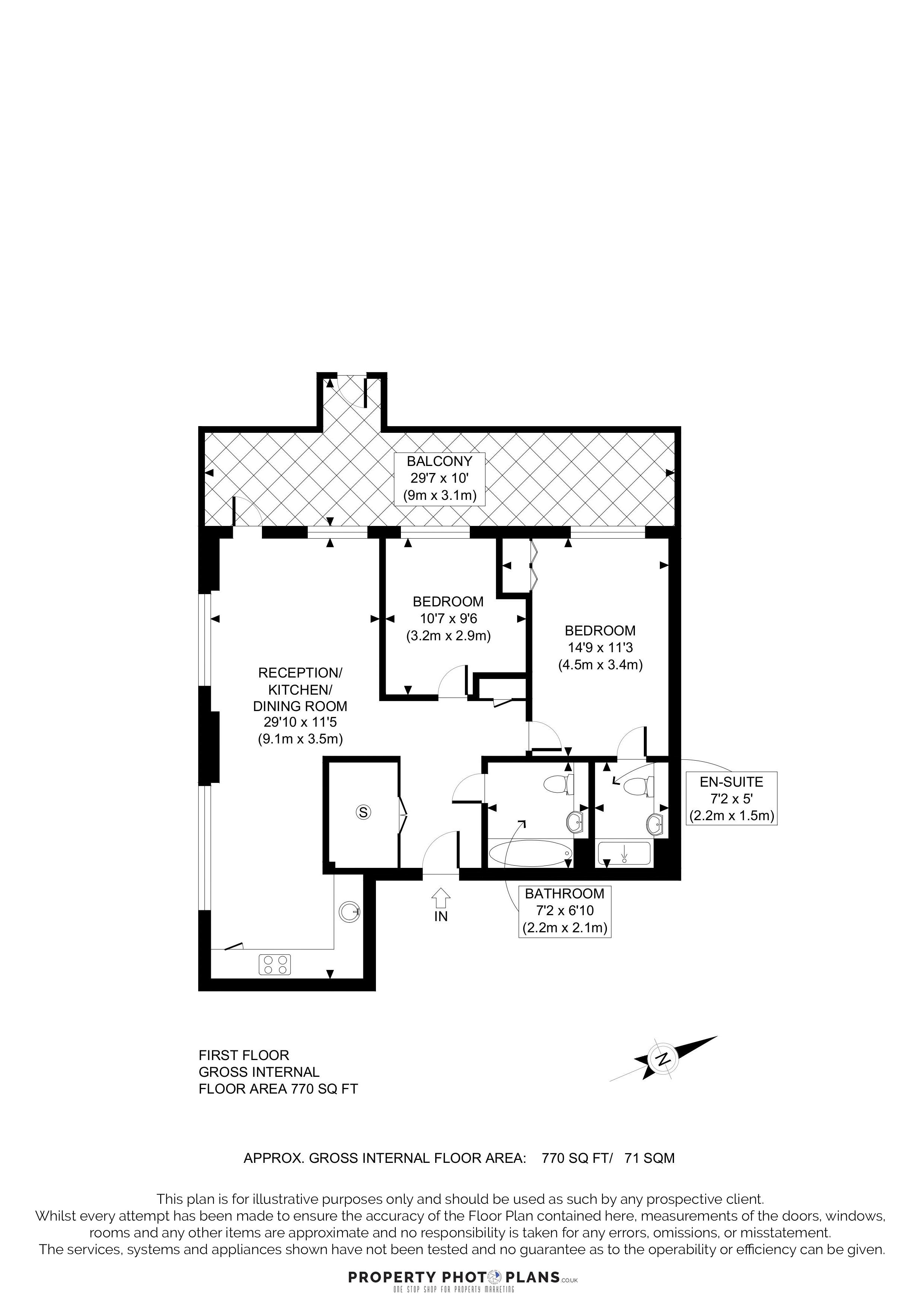Flat 7, Salgado Apartments, Eastman Road, Harrow floorplan