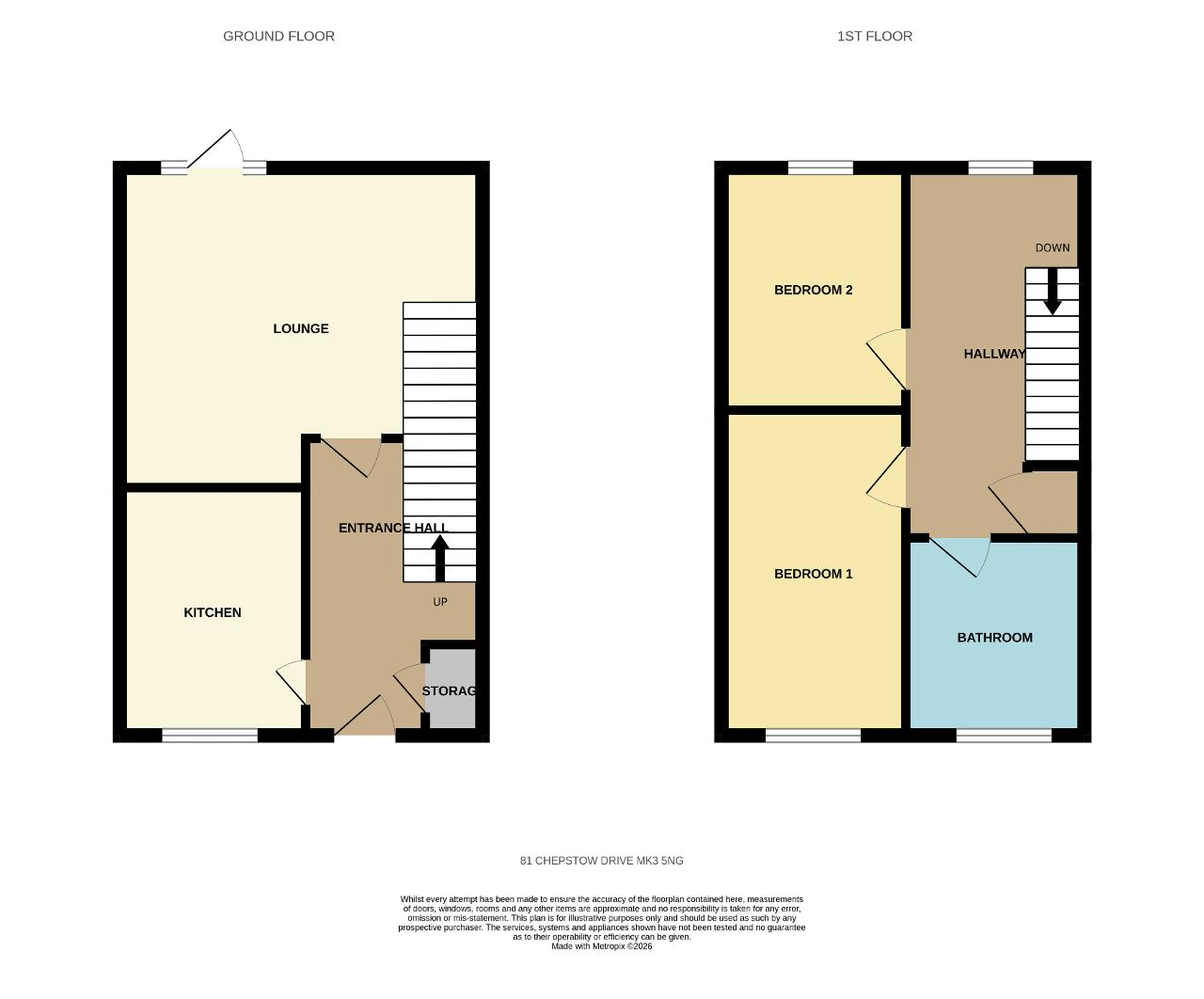 81, Chepstow Drive, Milton Keynes floorplan