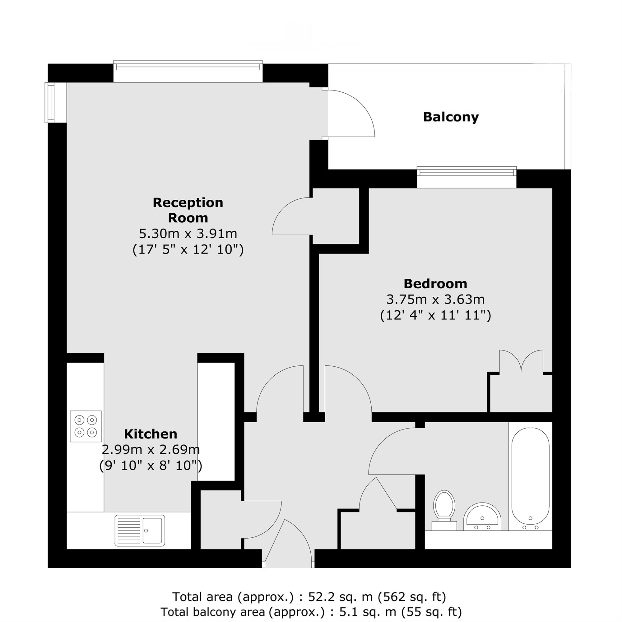 18 Coles Green Court, Coles Green Road, London floorplan