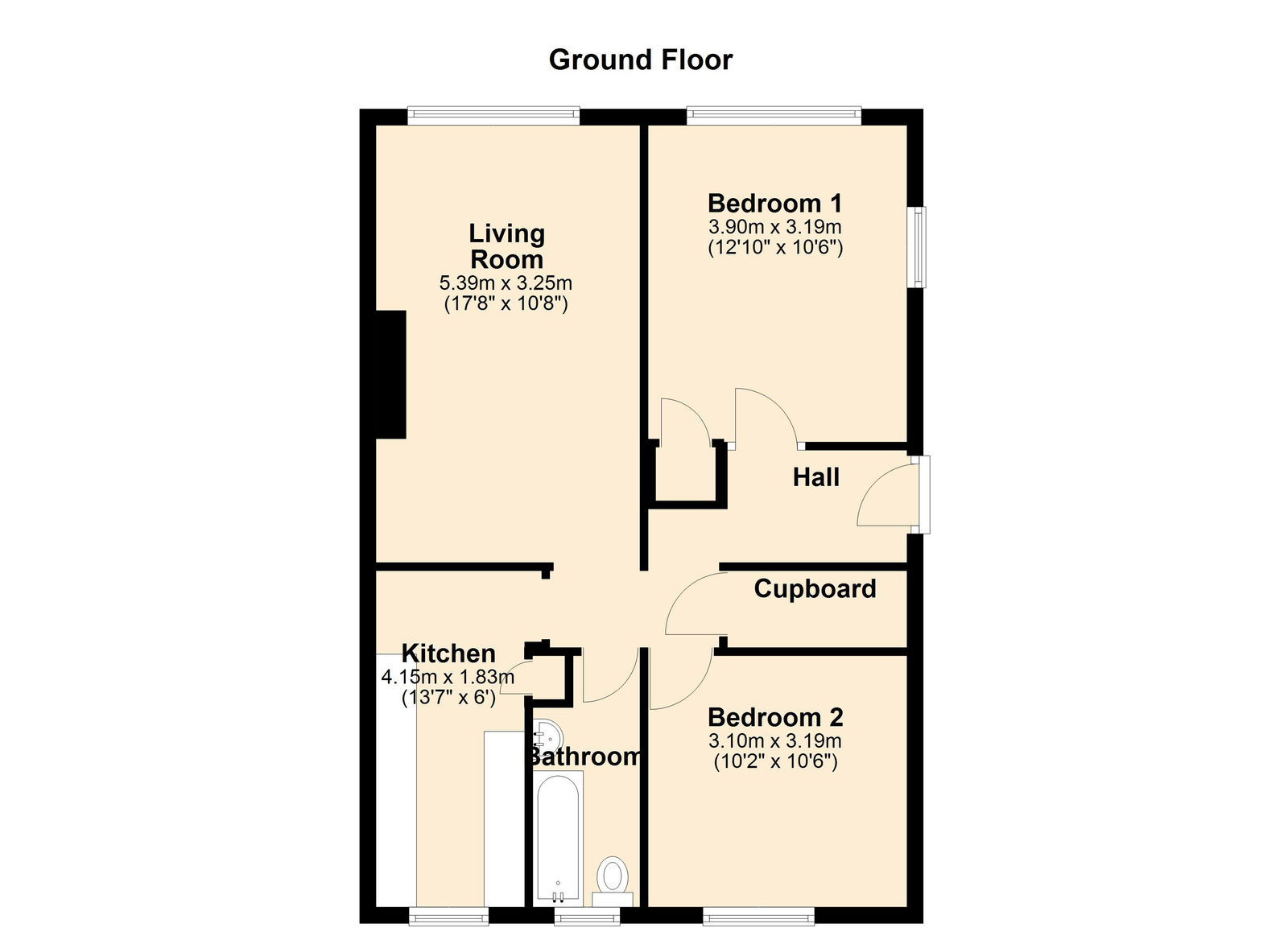 109, South Hill, Plymouth floorplan