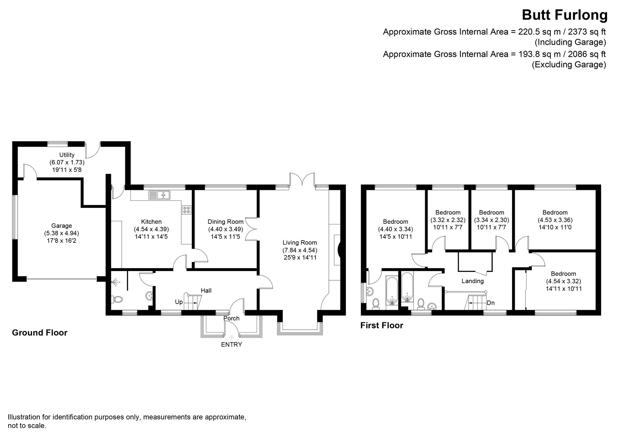 13 Butt Furlong, Pershore floorplan