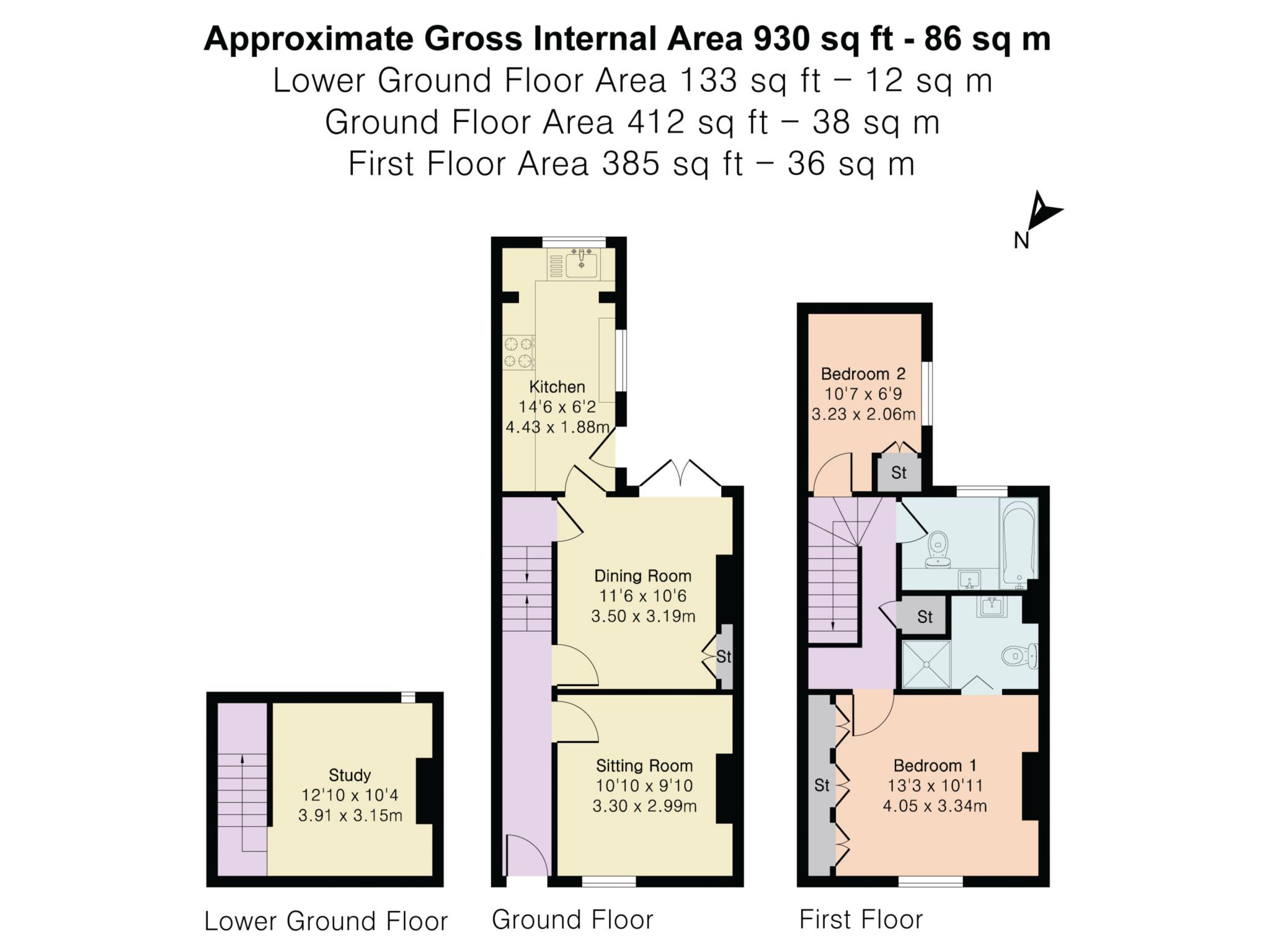 24, Observatory Street, Oxford floorplan