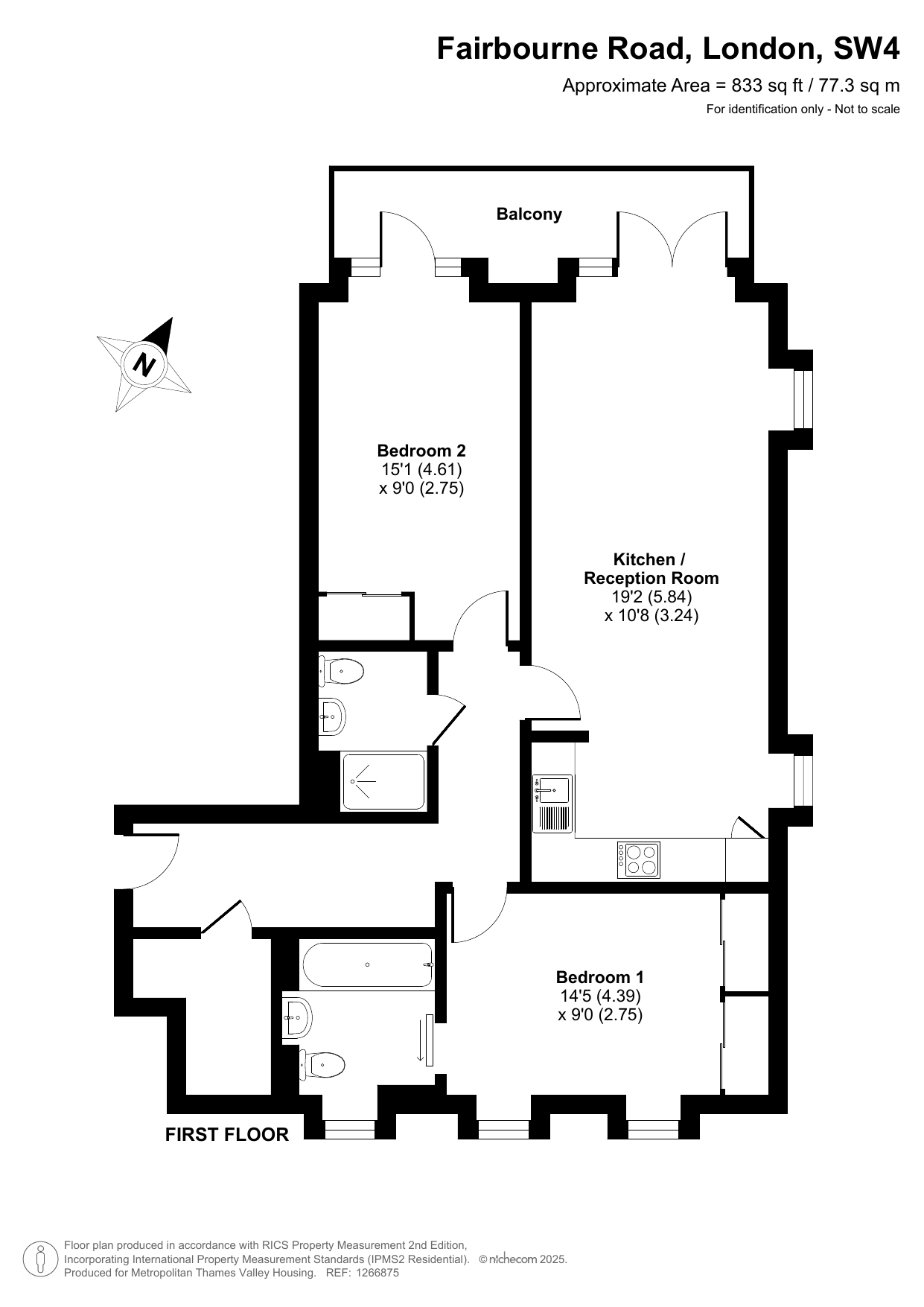 Fairbourne Road, Clapham floorplan