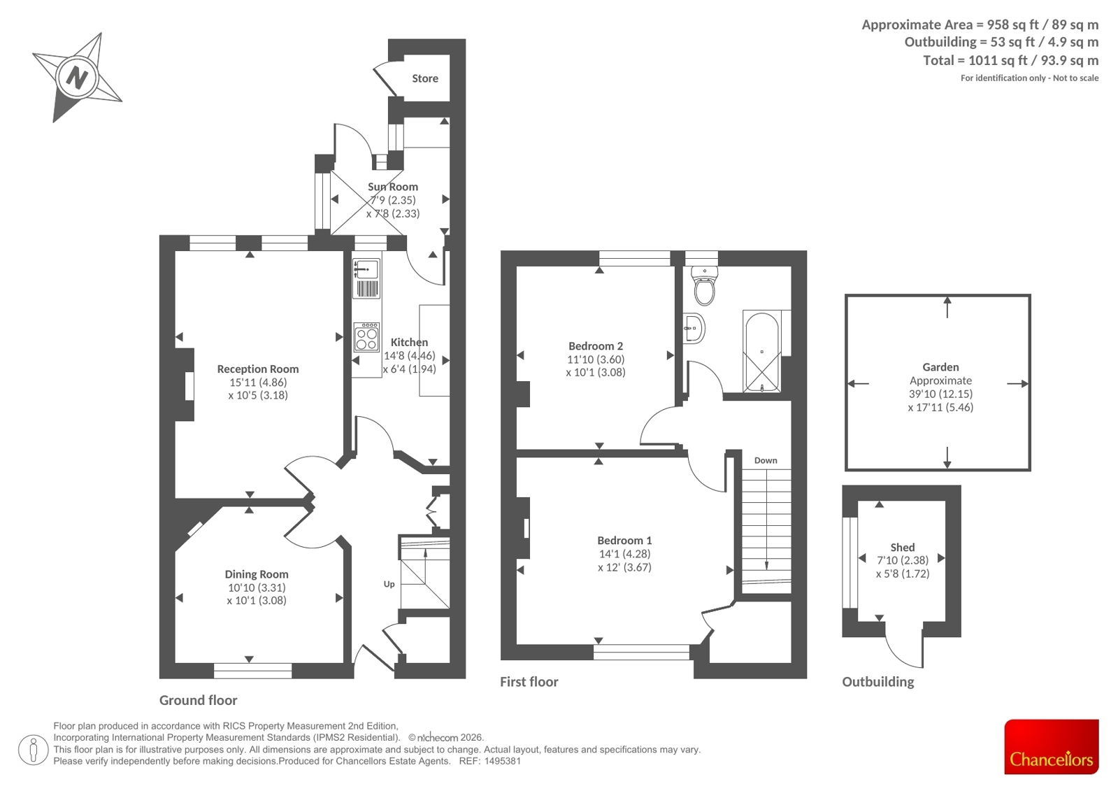40, Cumberland Road, Oxford floorplan
