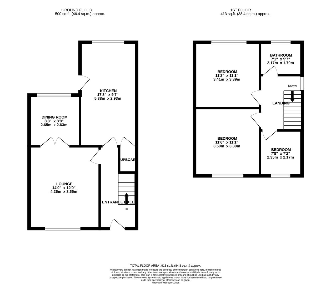 8, Holmes Close, Louth floorplan