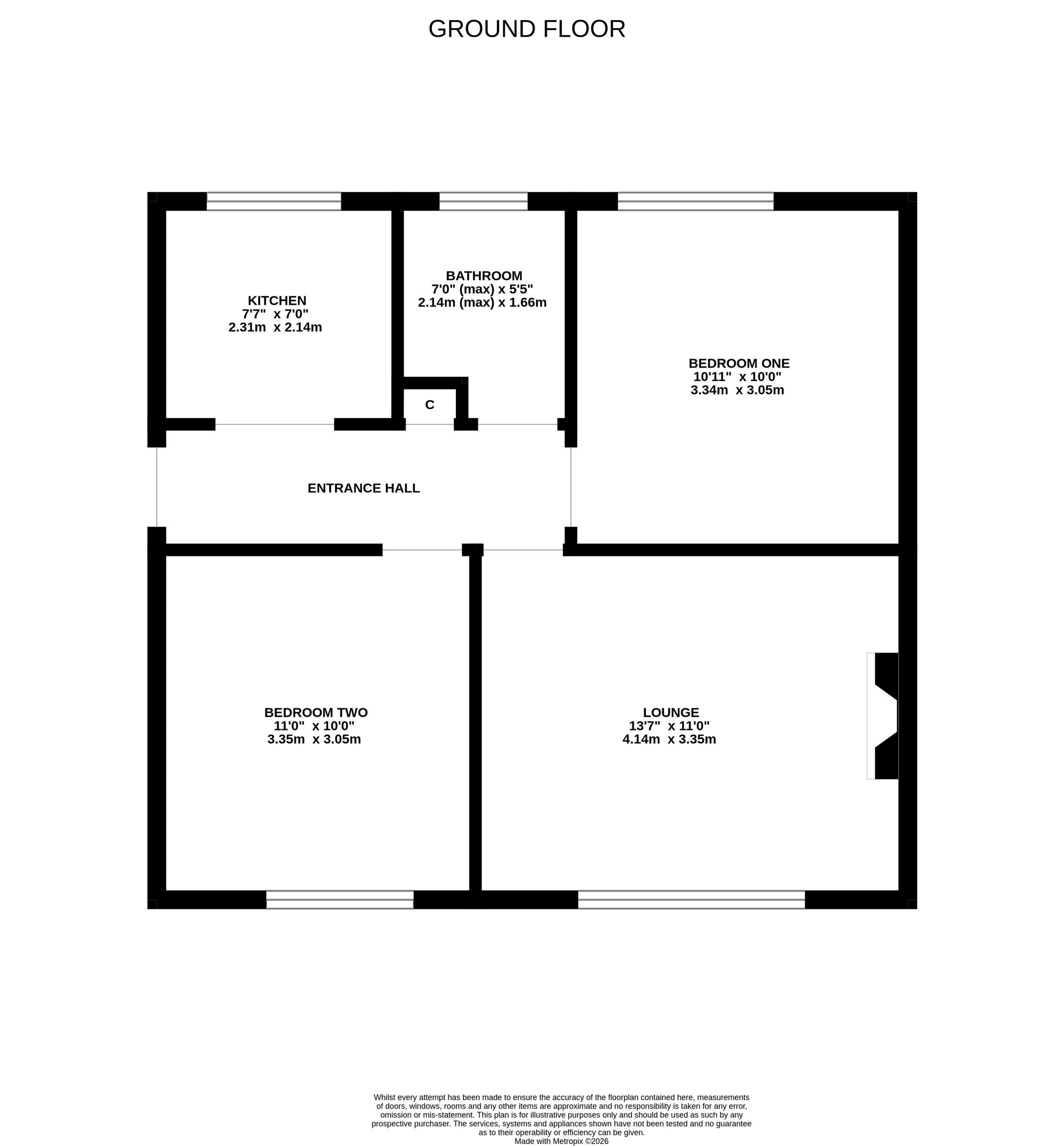 Flat 2, Walton Grange Renda Road, Southampton floorplan