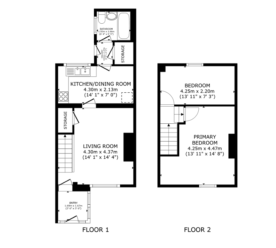 4, Grey Place, Morpeth floorplan