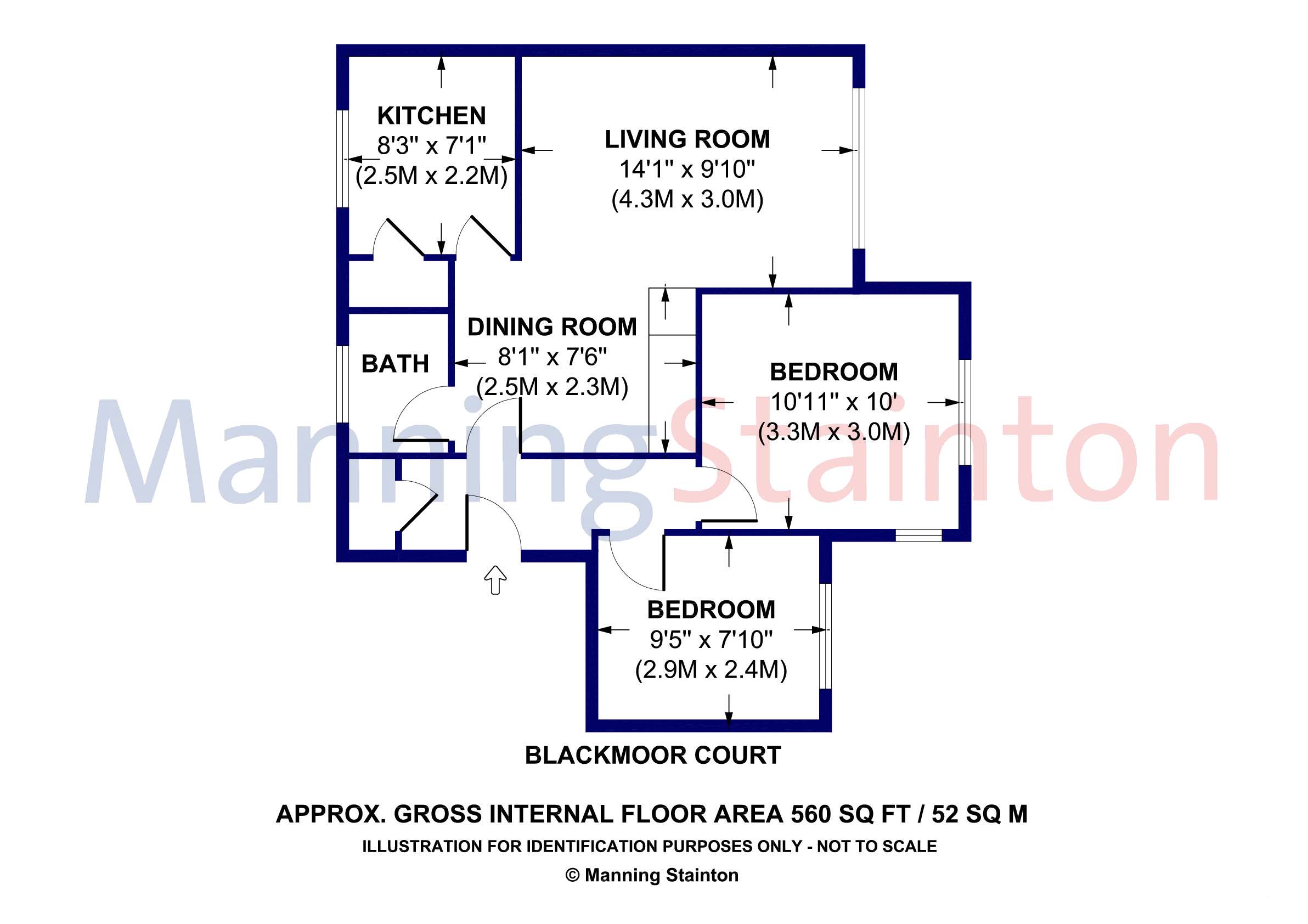 35, Blackmoor Court, Leeds floorplan