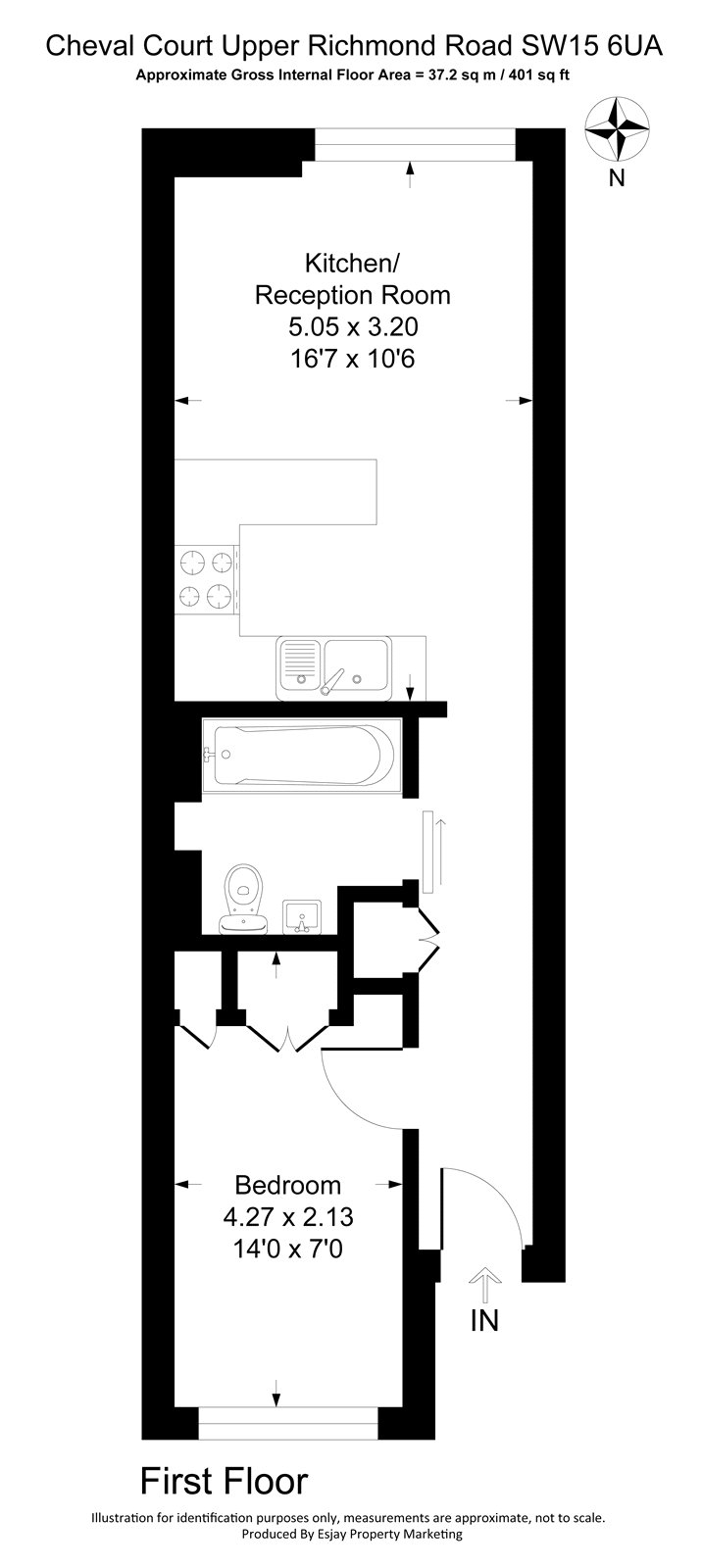 Flat 9 Cheval Court,, 335 Upper Richmond Road, London floorplan