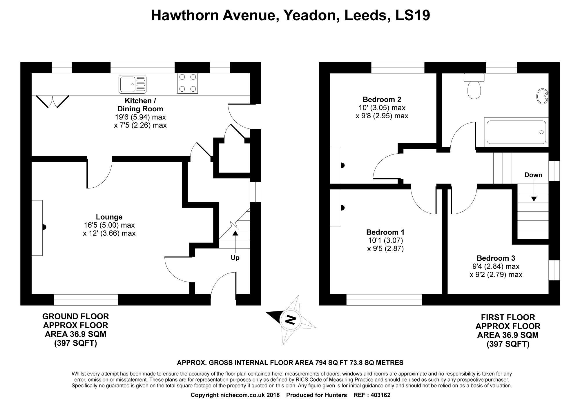 3 Bedrooms Semi-detached house for sale in Hawthorn Avenue, Yeadon, Leeds LS19